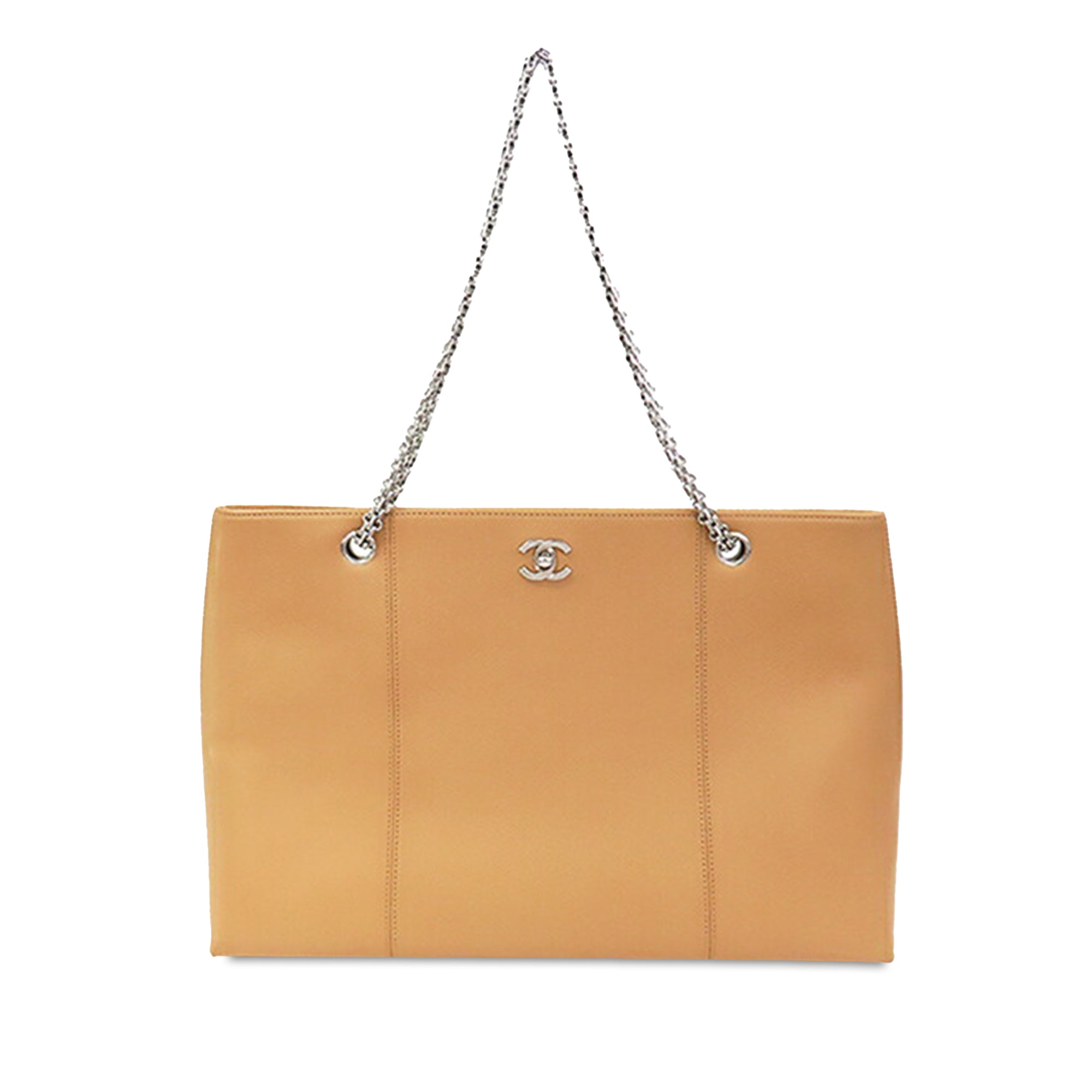 Chanel CC Caviar Mademoiselle Chain Shopping Tote - image 1