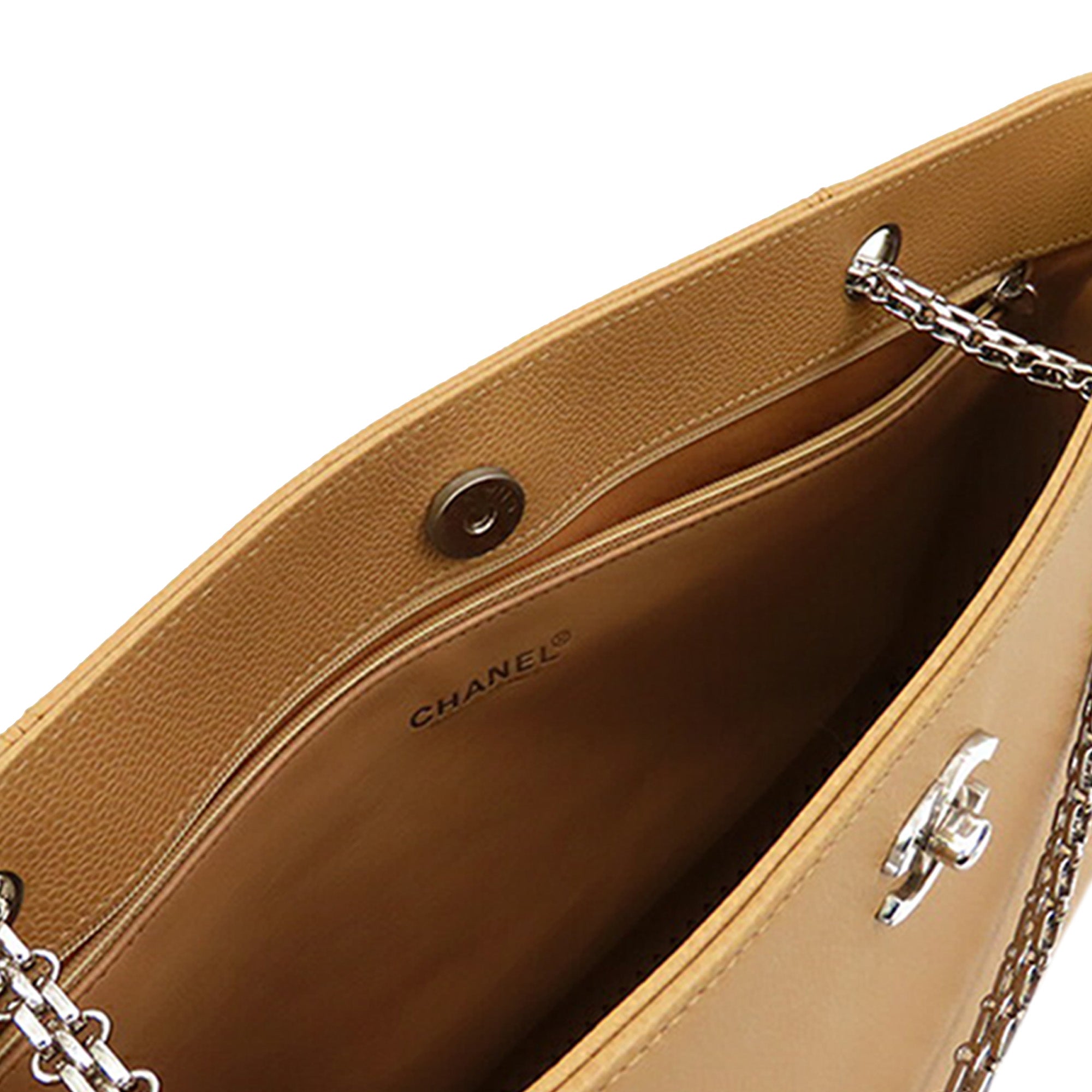 Chanel CC Caviar Mademoiselle Chain Shopping Tote - image 4