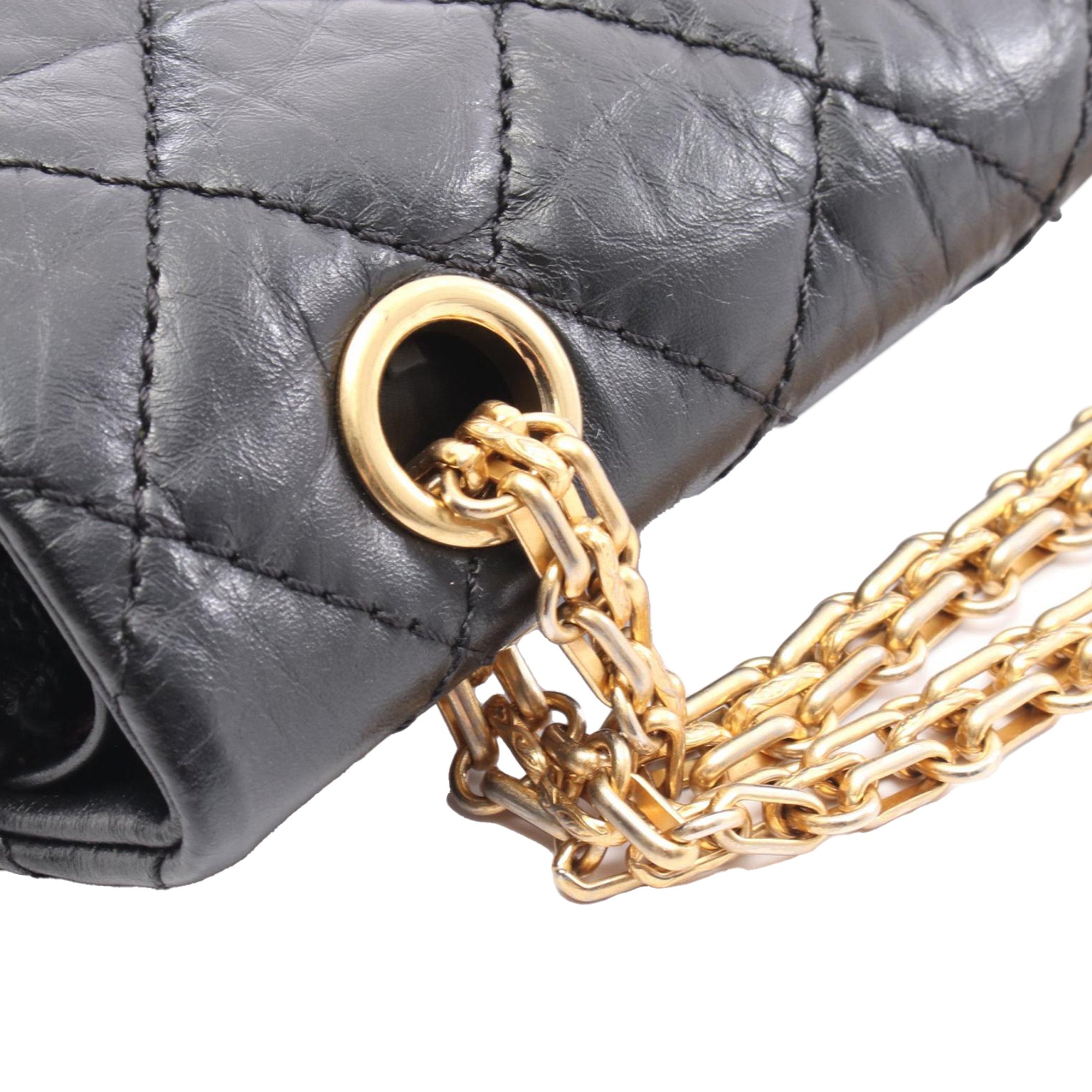 Chanel Quilted Aged Calfskin Reissue 2.55 Double Flap 226 - image 6