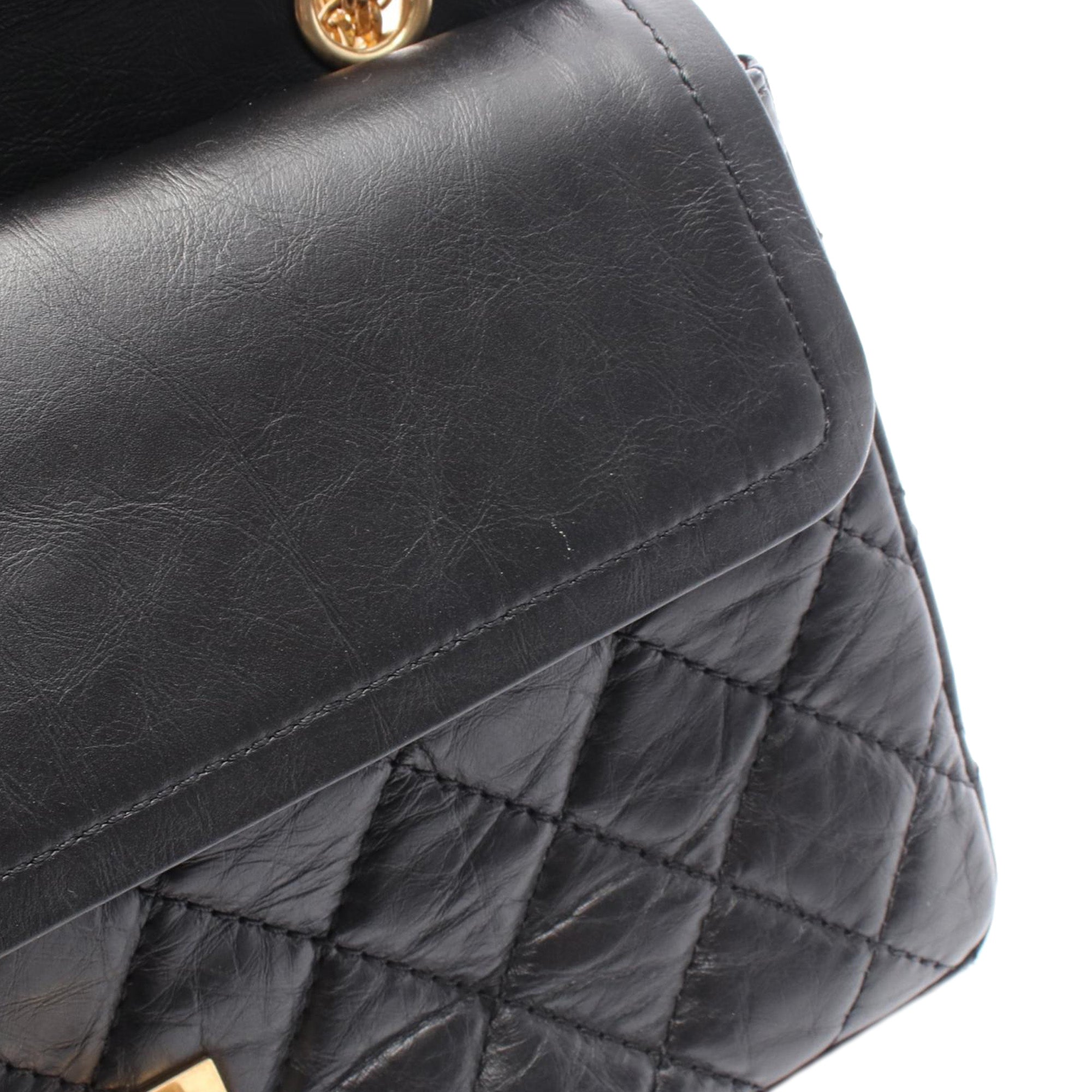 Chanel Quilted Aged Calfskin Reissue 2.55 Double Flap 226 - image 7