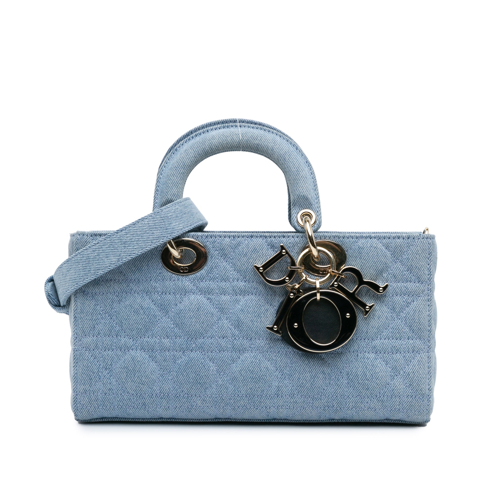 Dior Medium Denim Cannage Lady D Joy - image 1