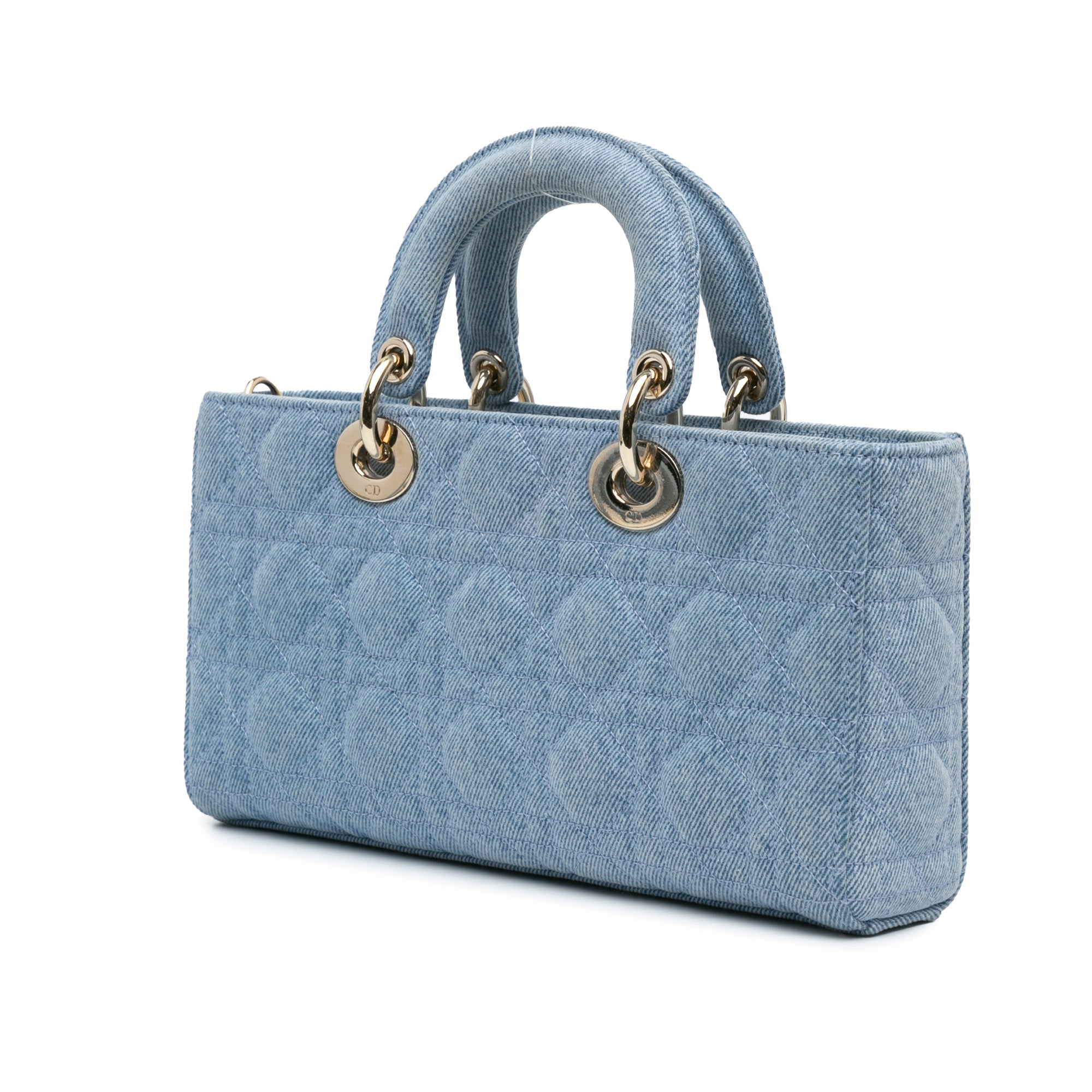 Dior Medium Denim Cannage Lady D Joy - image 2