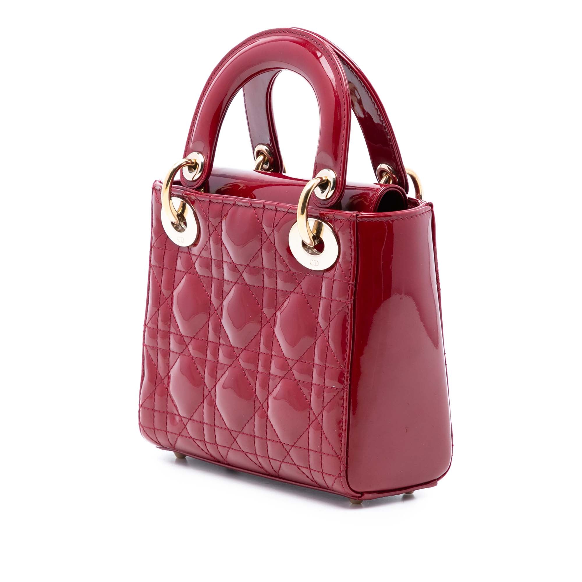 Dior Mini Patent Cannage Lady Dior - image 2