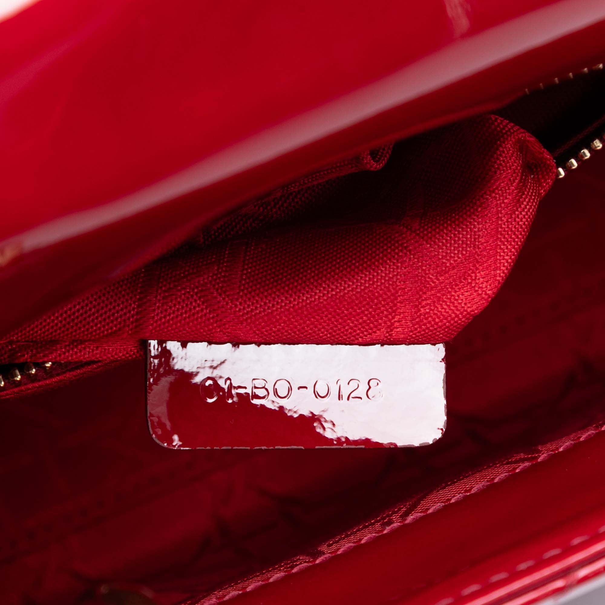 Dior Mini Patent Cannage Lady Dior - image 5