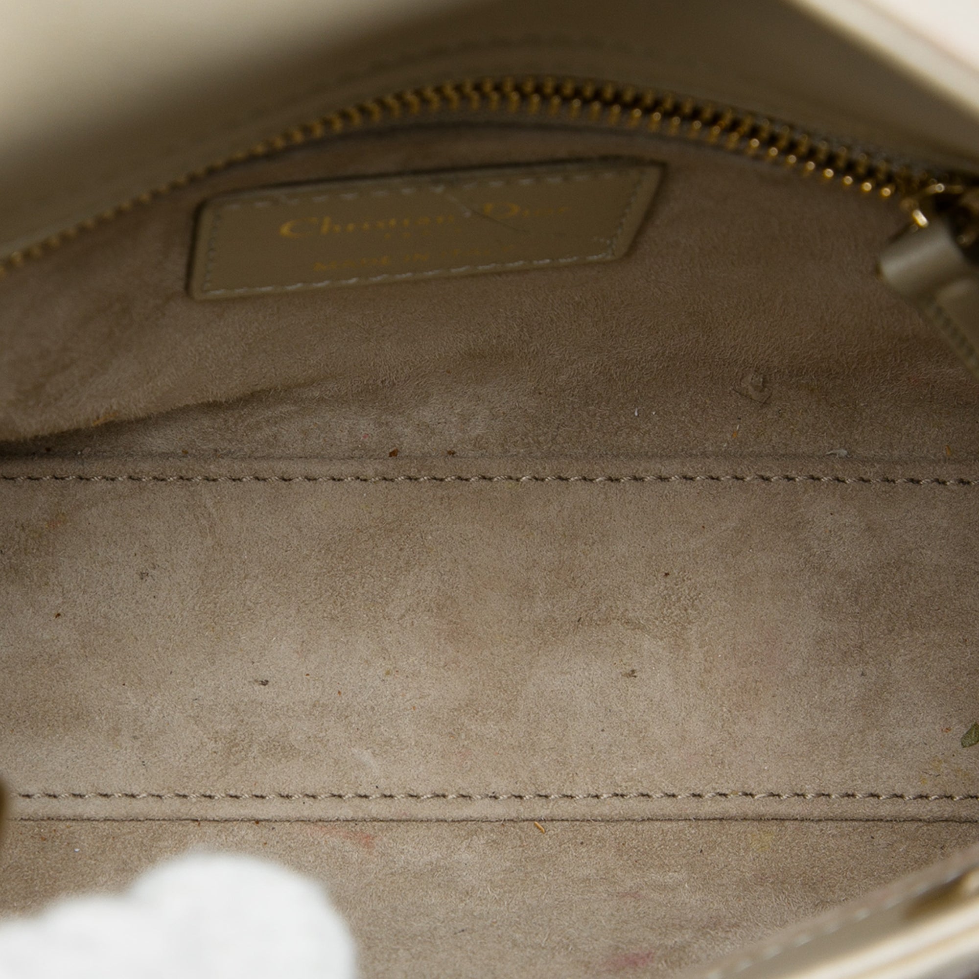 Dior Mini Beaded Metallic Lambskin Cannage Lady Dior - image 4