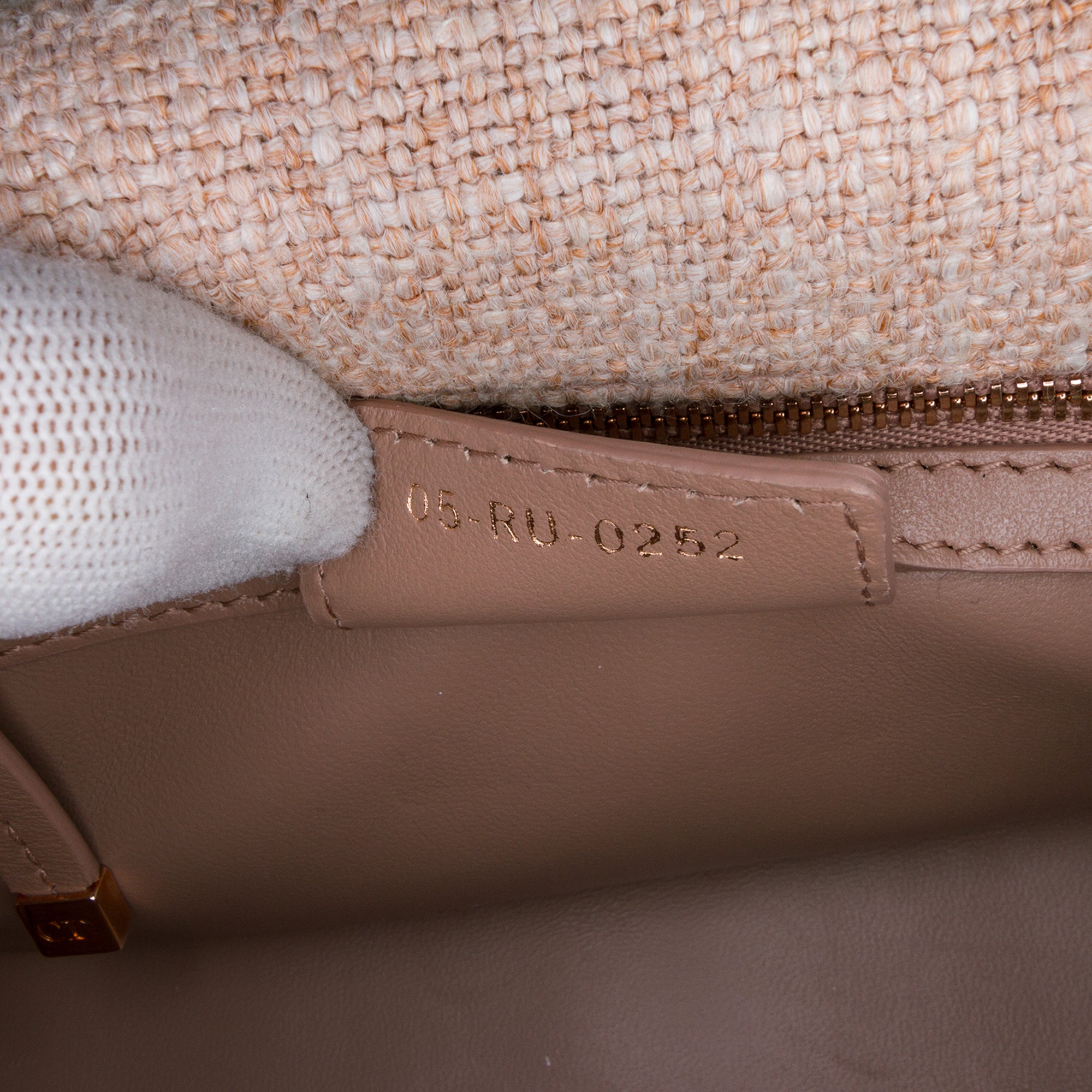 Dior Small Linen Macrocannage Caro Bag - image 5