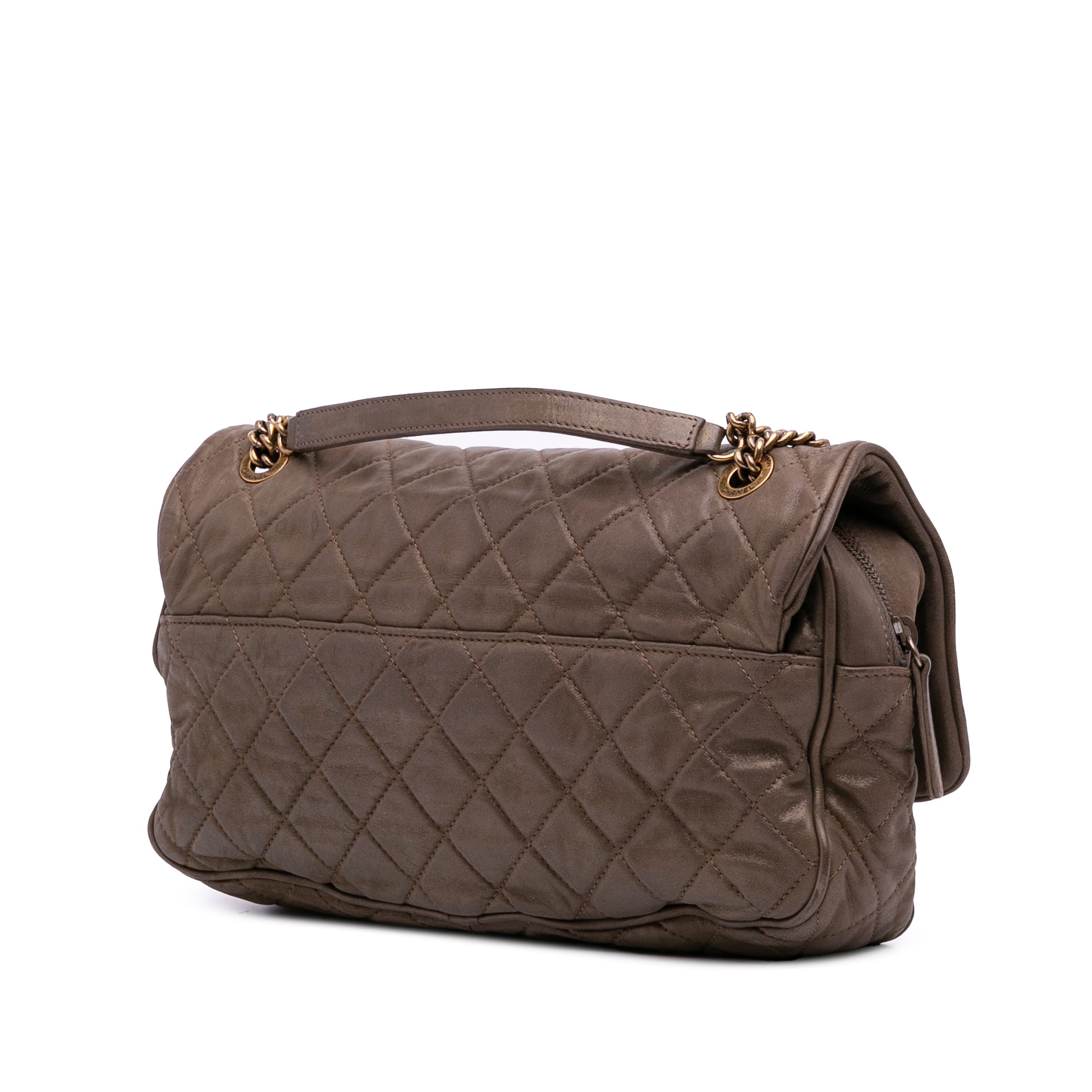 Chanel Large Quilted Iridescent Calfskin Shiva Flap - image 2