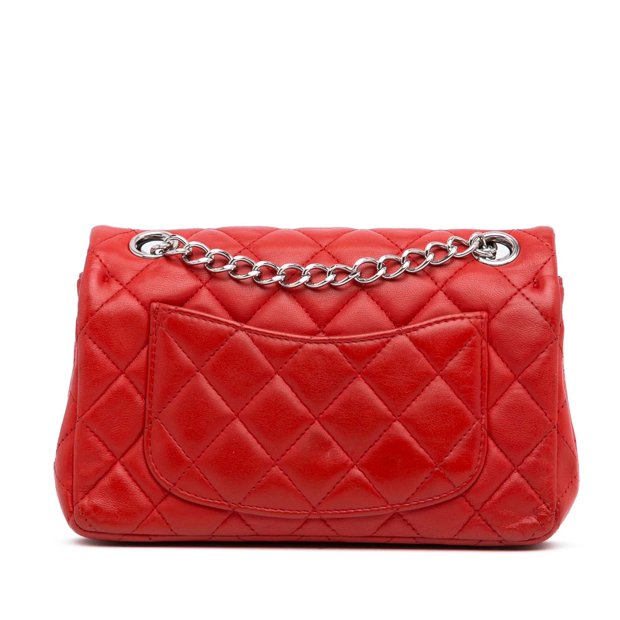 Chanel Mini Rectangular Classic Lambskin Single Flap - image 3