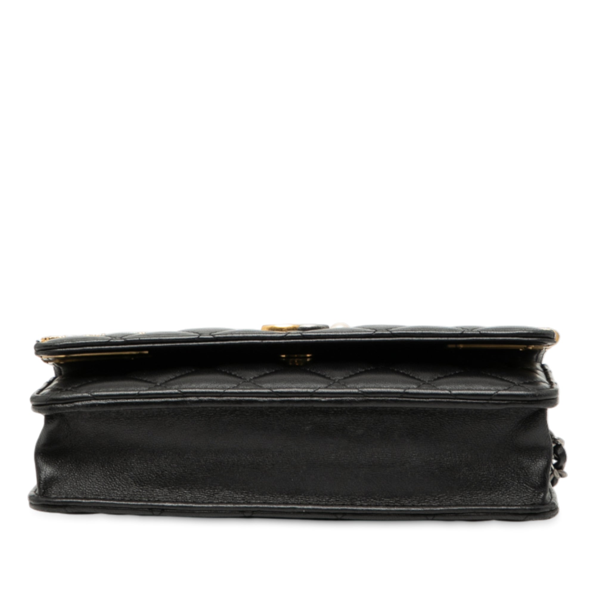 Chanel CC Quilted Lambskin Coco Clips Wallet on Chain - image 3