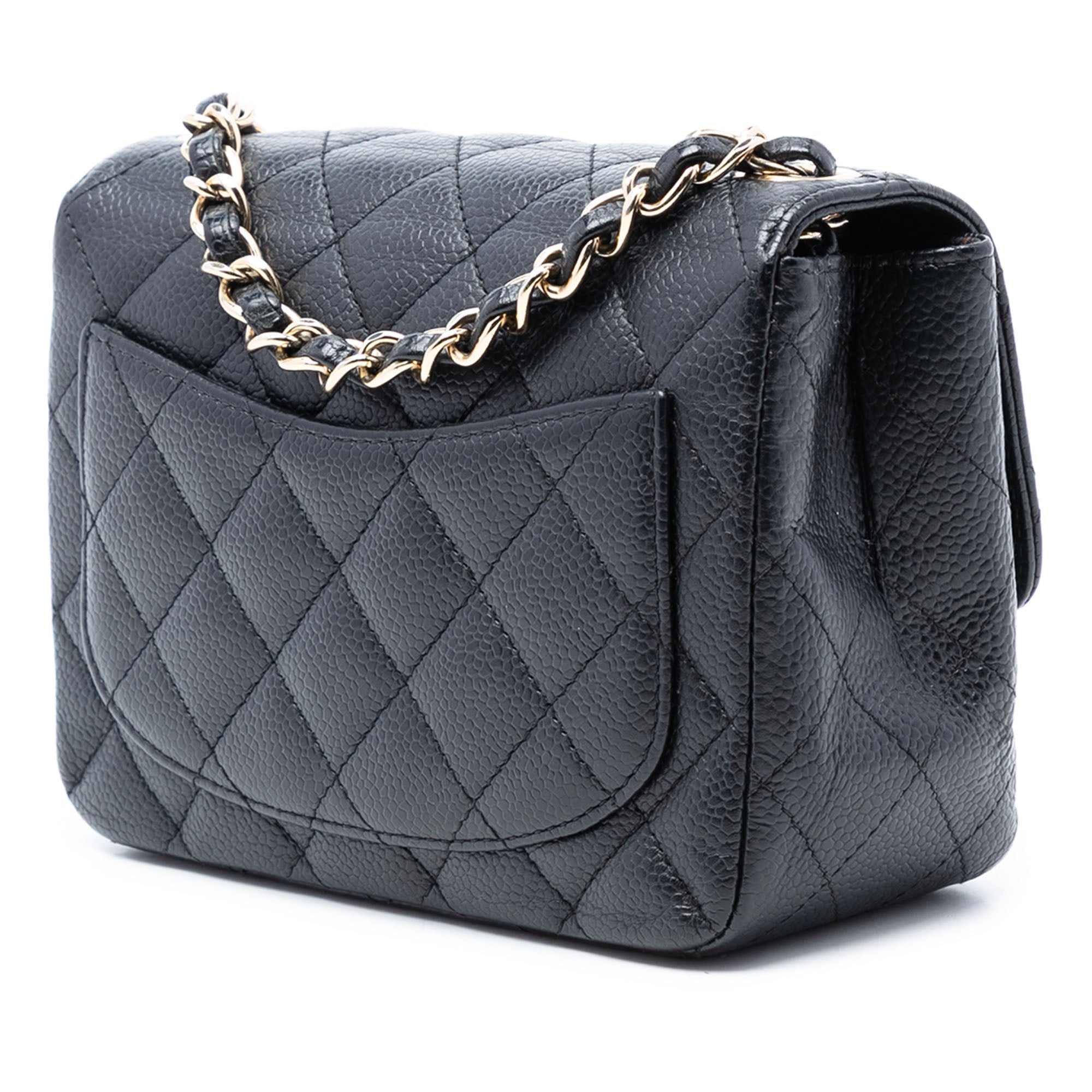Chanel Mini Square Classic Caviar Single Flap - image 2