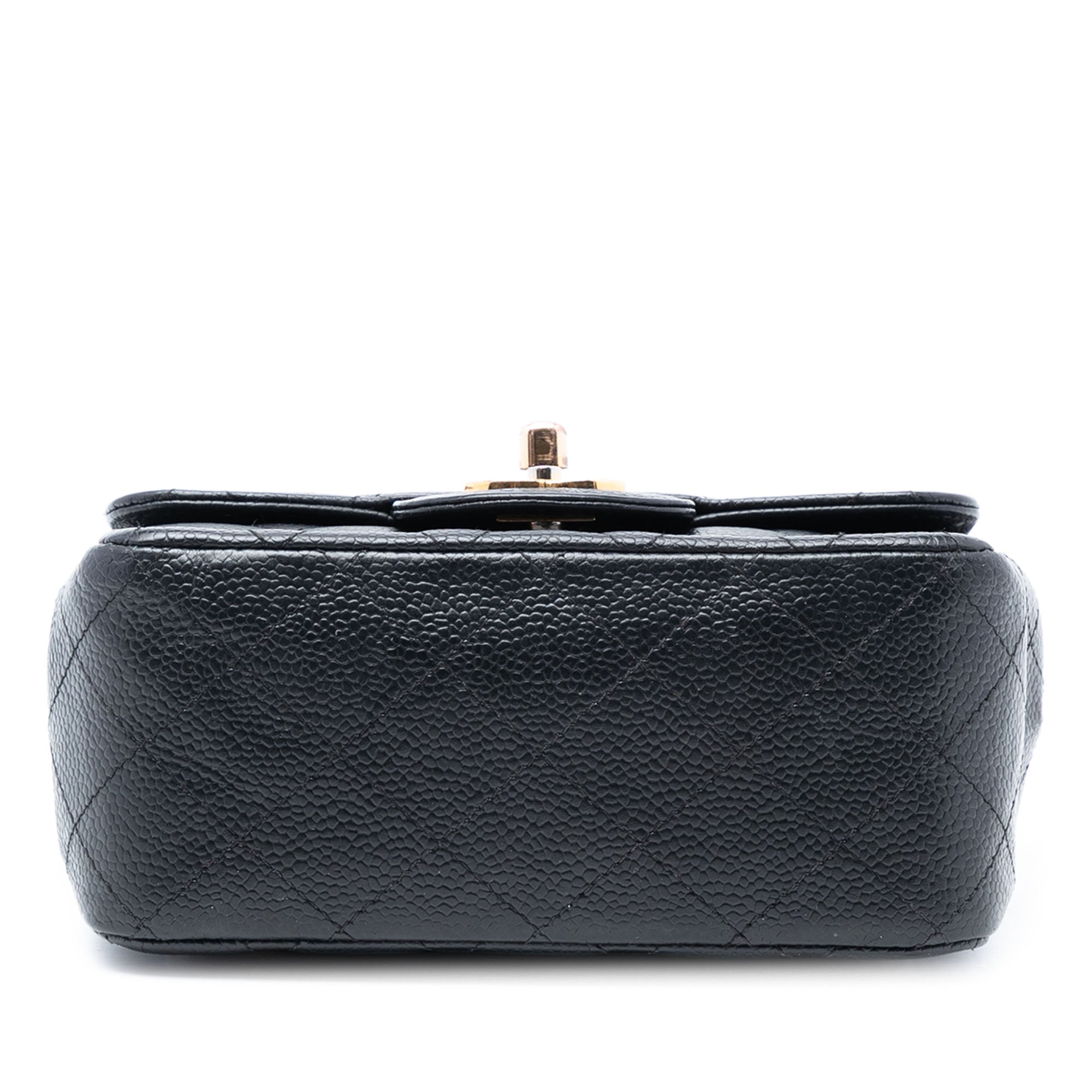 Chanel Mini Square Classic Caviar Single Flap - image 3