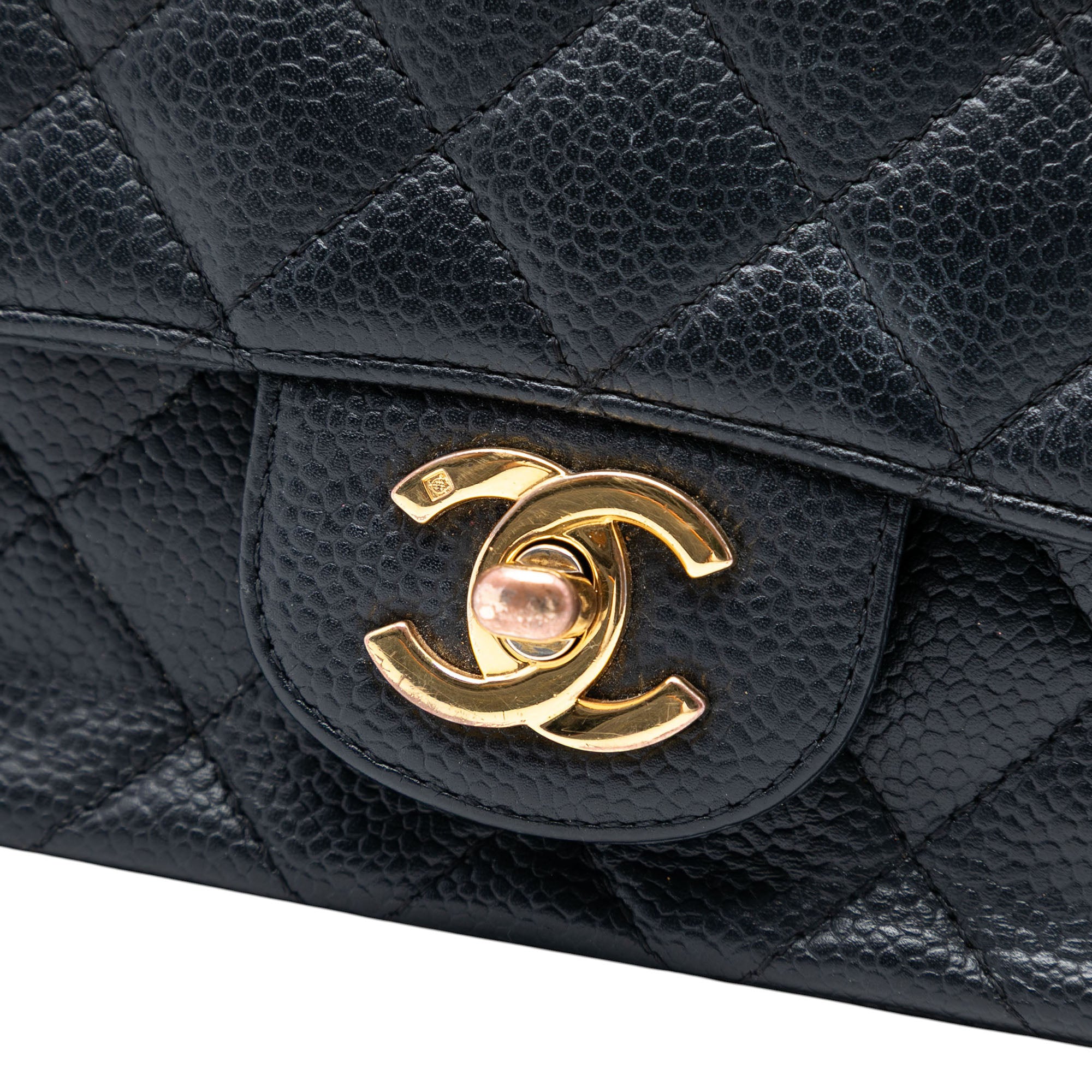 Chanel Mini Square Classic Caviar Single Flap - image 6