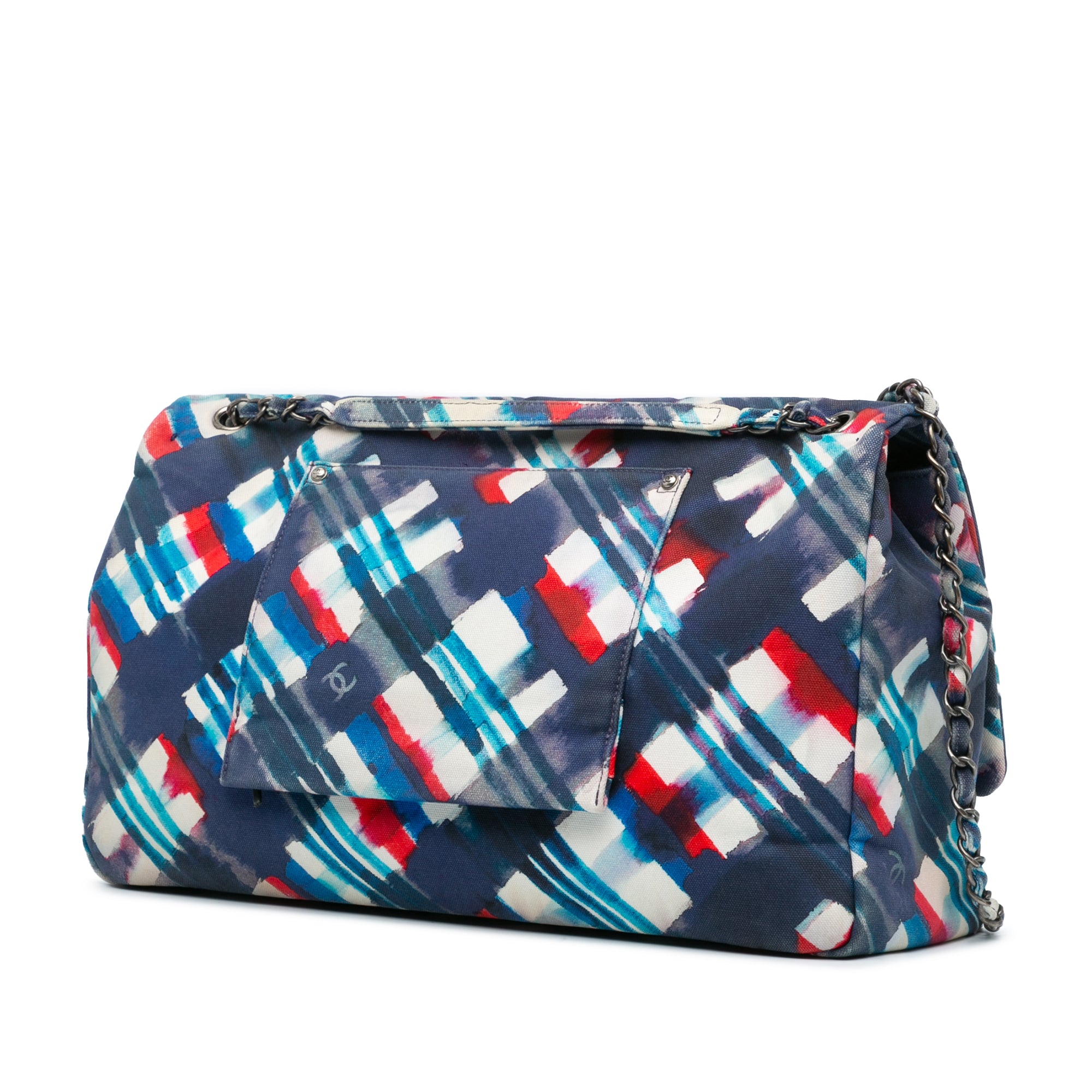 Chanel XXL Printed Canvas Airline Single Flap - image 2
