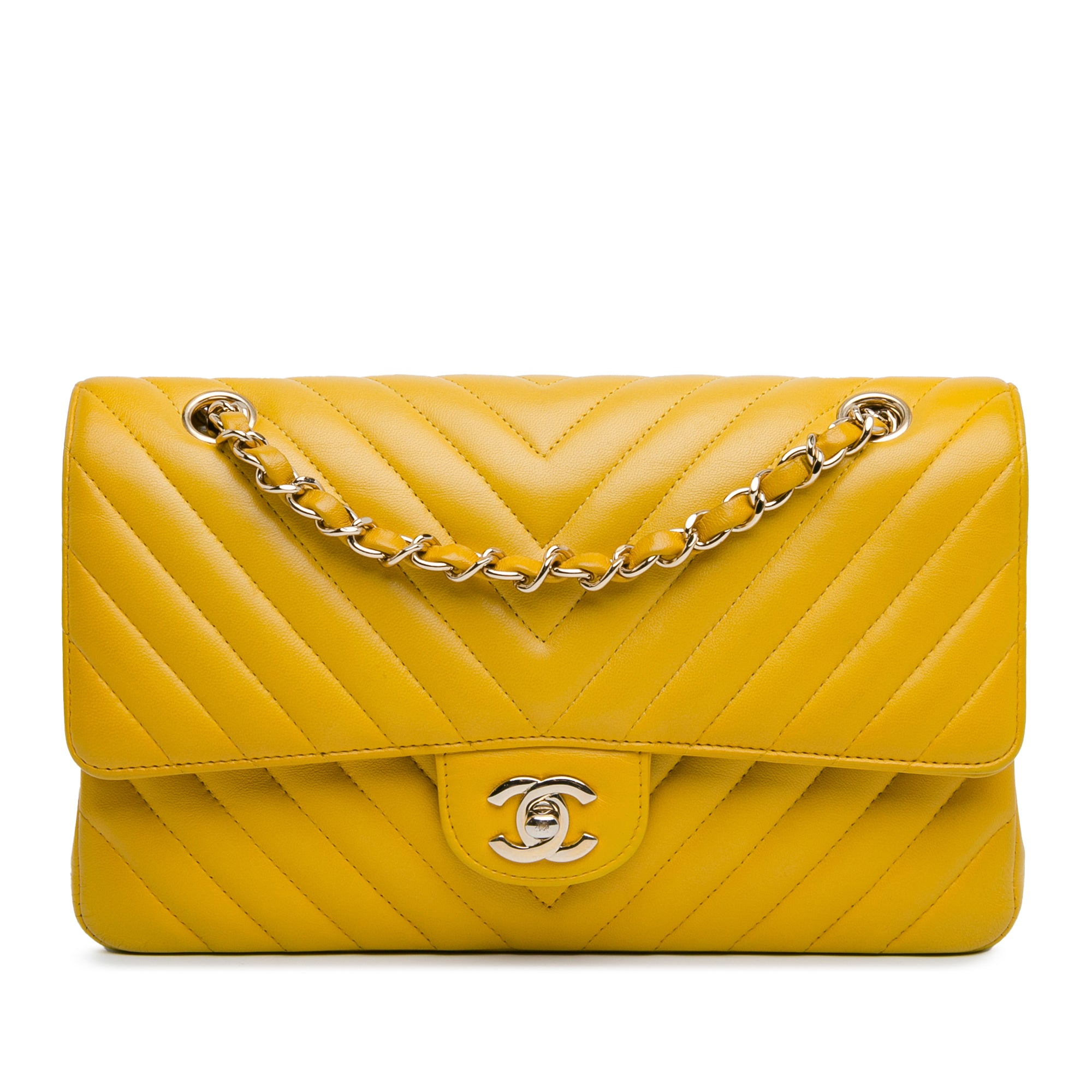 Chanel Medium Classic Chevron Lambskin Double Flap - image 1