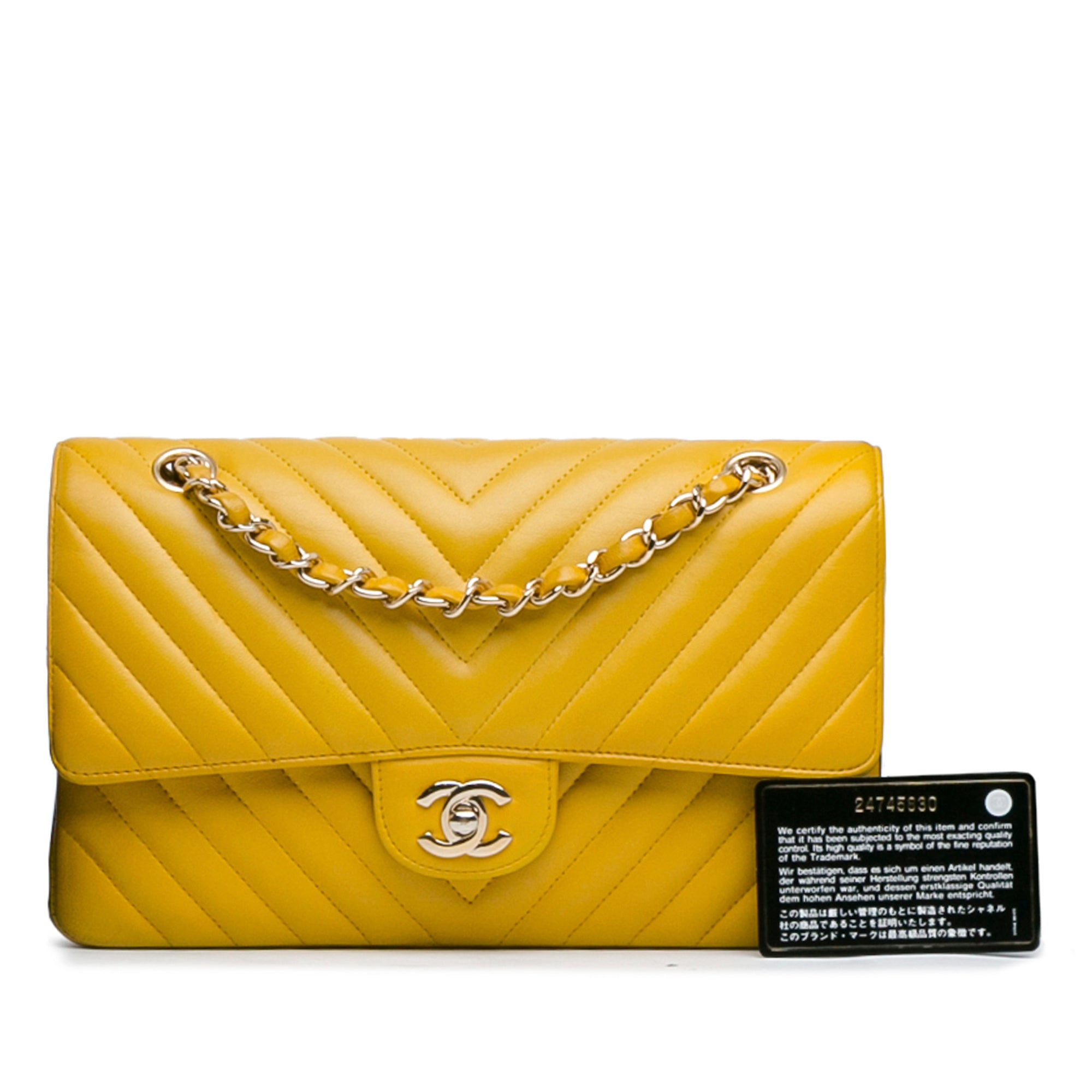 Chanel Medium Classic Chevron Lambskin Double Flap - image 10