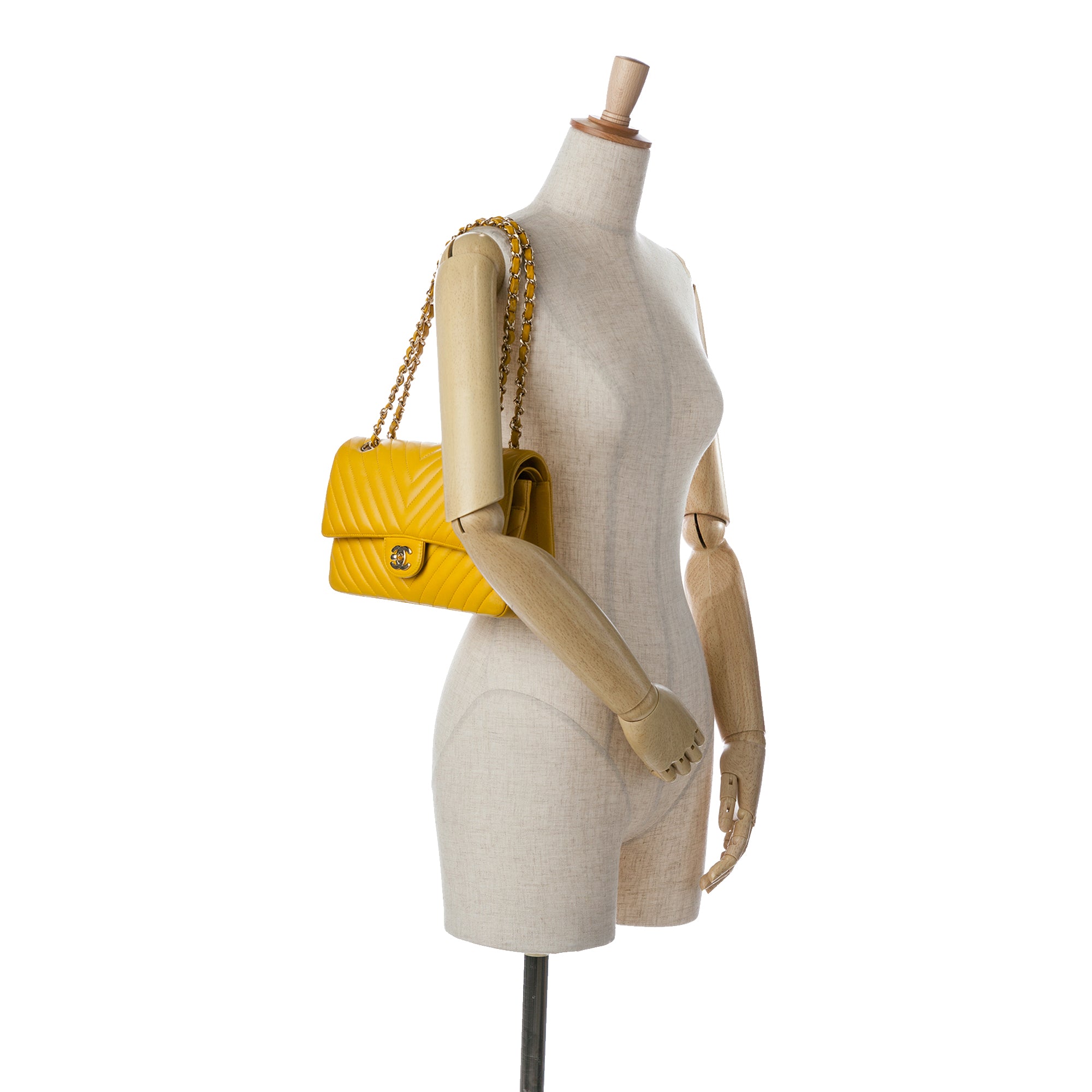 Chanel Medium Classic Chevron Lambskin Double Flap - image 9