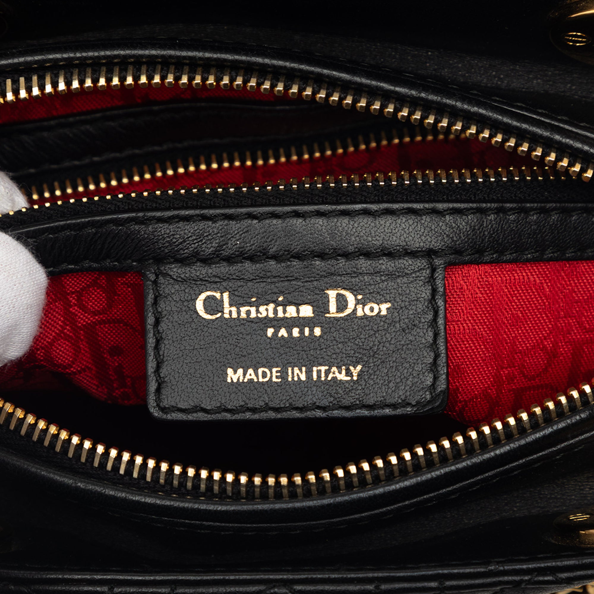 Dior Medium Lambskin Cannage Lady Dior - image 5