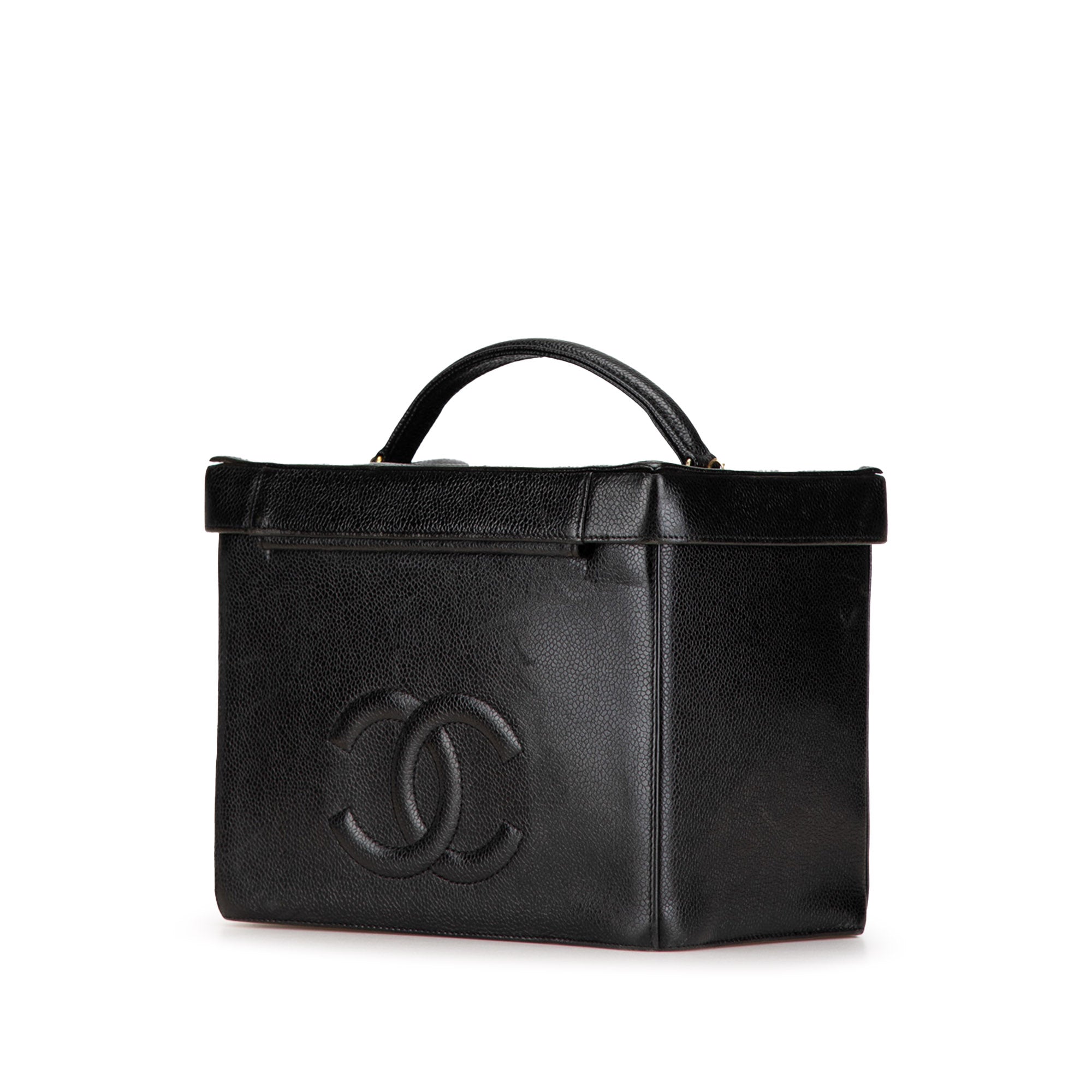 Chanel CC Caviar Vanity Box Case - image 2