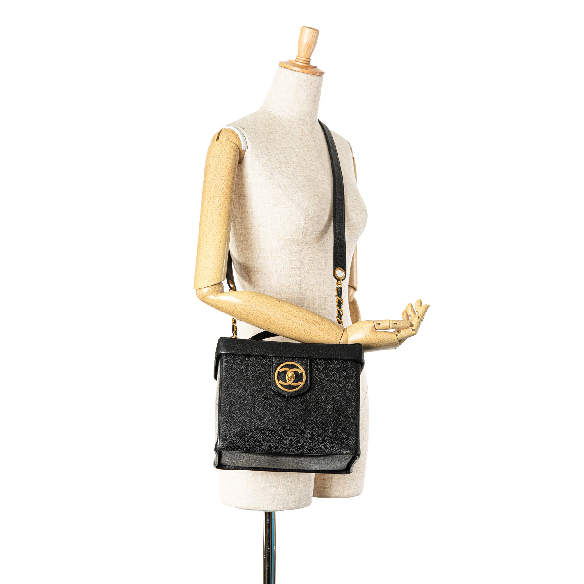 Chanel CC Caviar Vanity Box Case - image 9