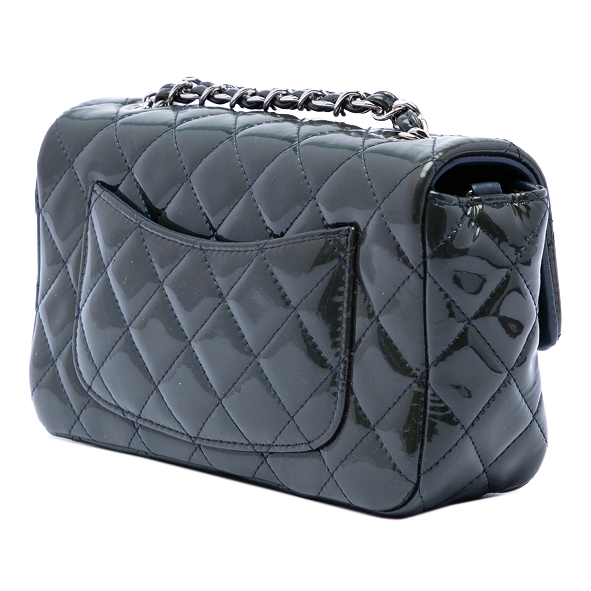 Chanel Mini Rectangular Classic Patent Single Flap - image 2