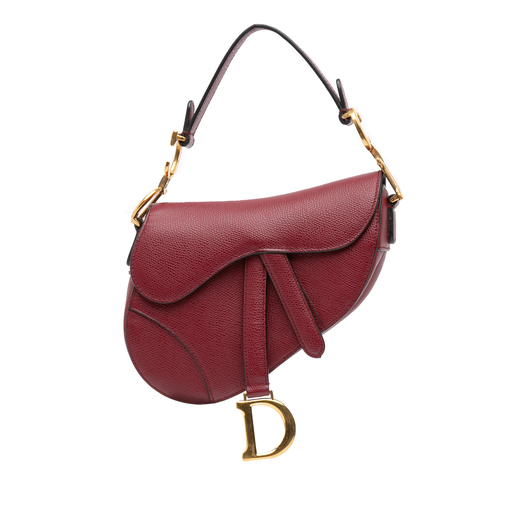 Dior Mini Grained Calfskin Saddle Bag - image 1