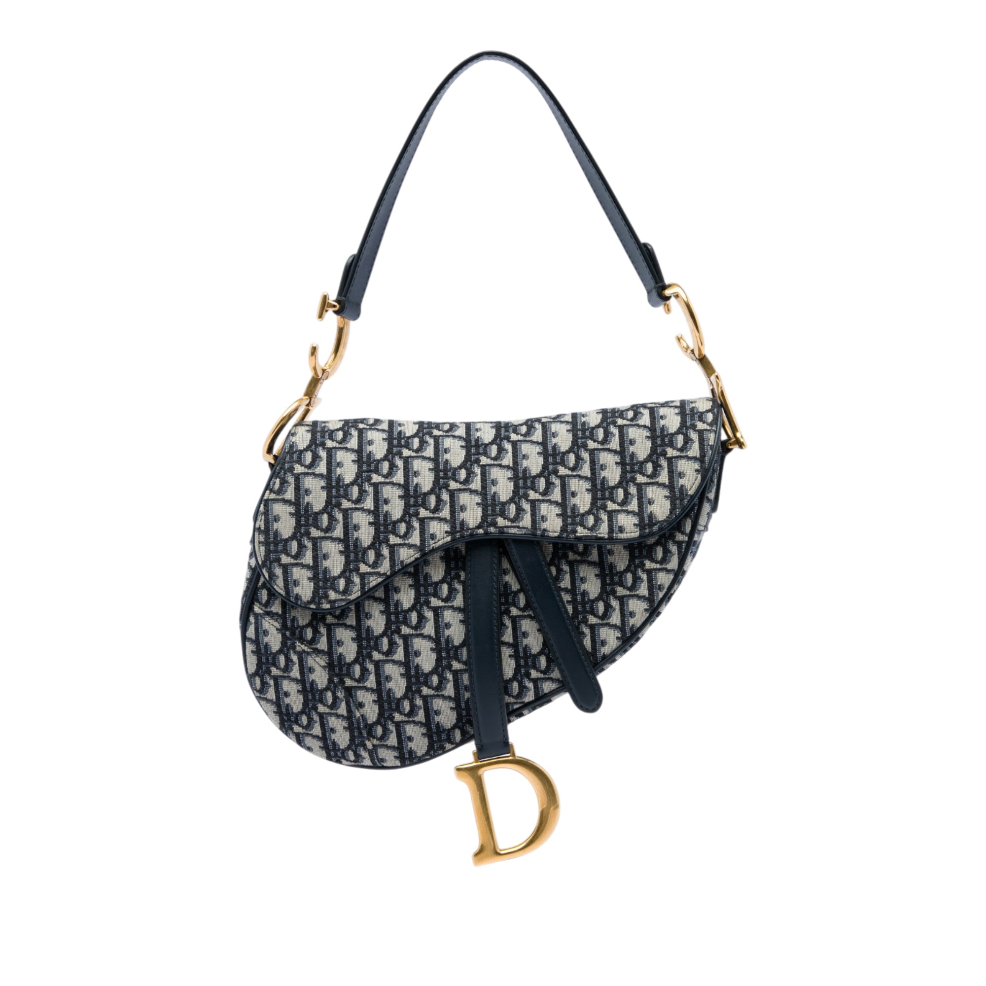 Dior Oblique Canvas Saddle Bag - image 1