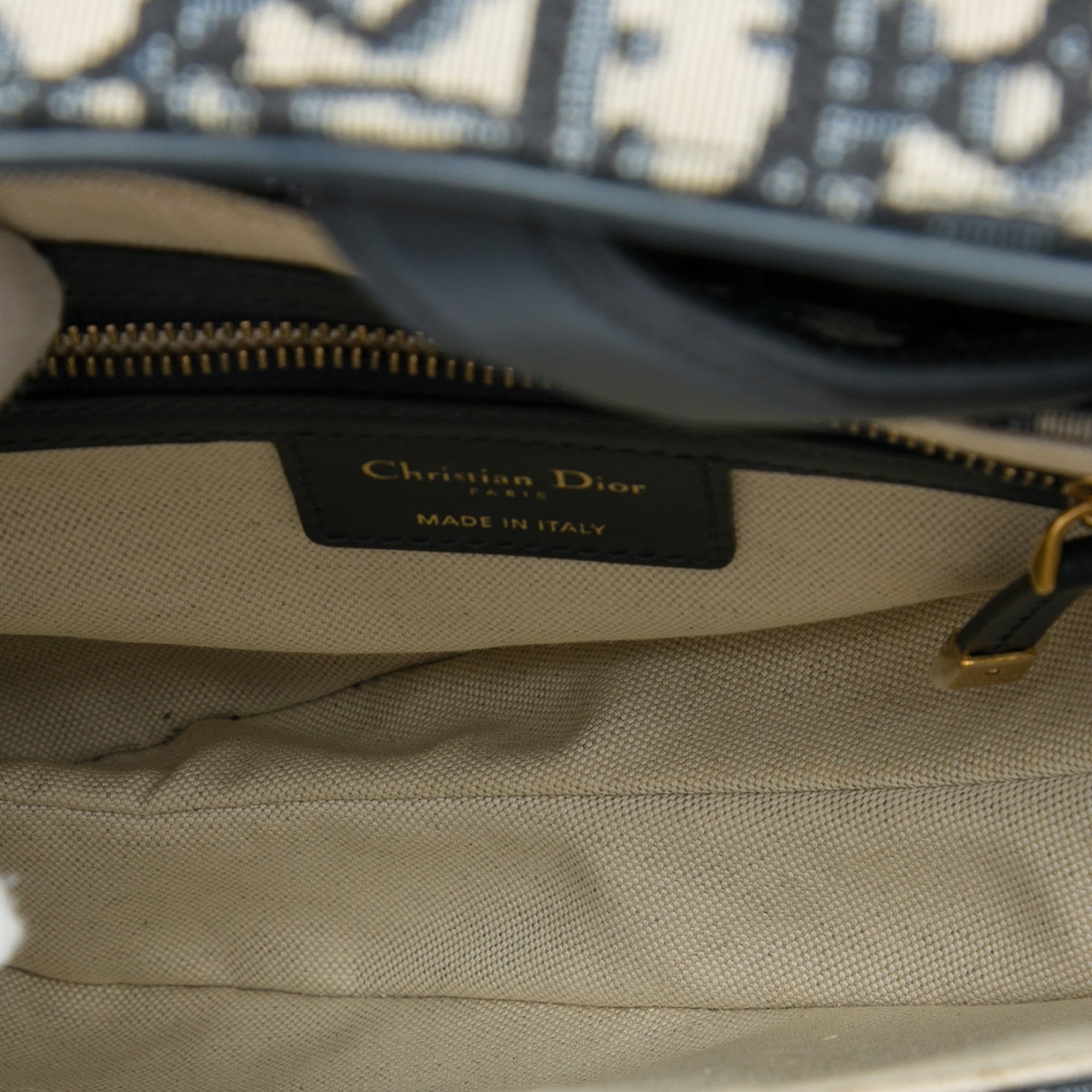 Dior Oblique Canvas Saddle Bag - image 4