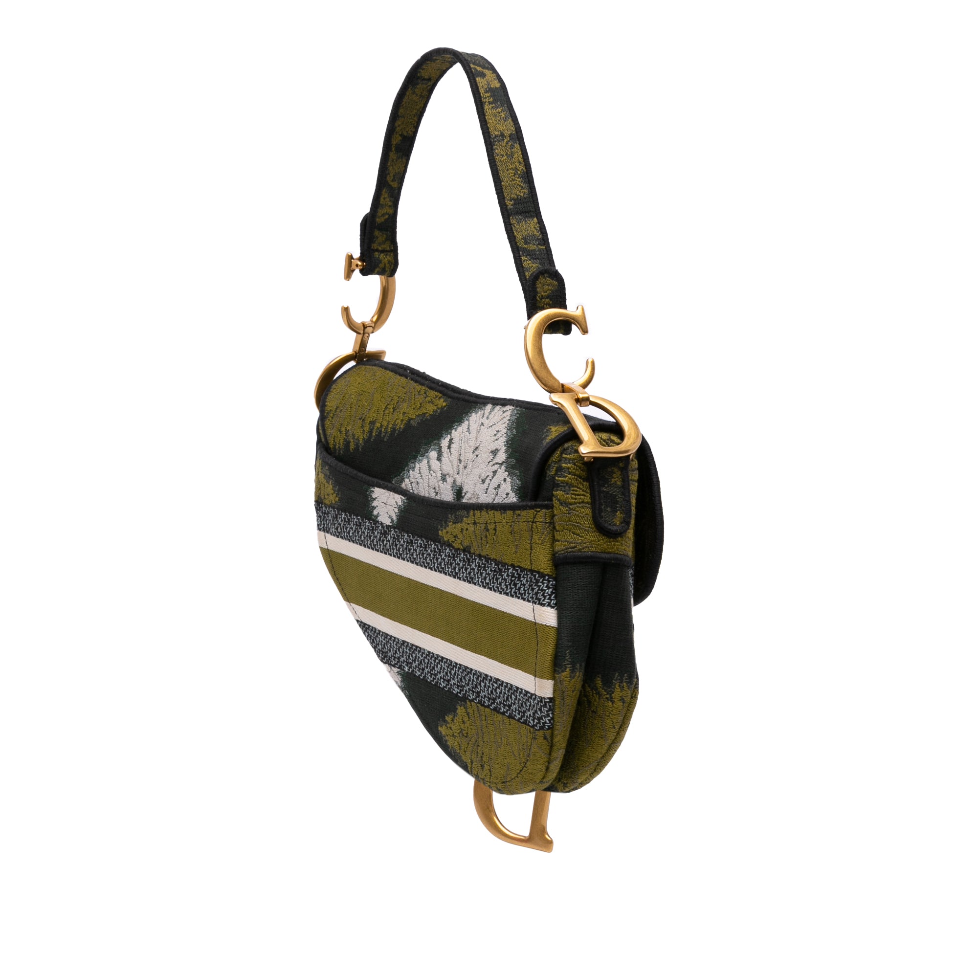 Dior Canvas Embroidered Tie Dye Saddle Bag - image 2