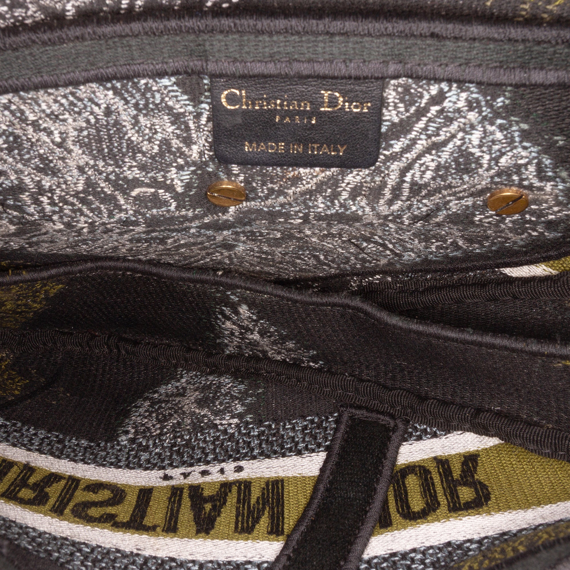 Dior Canvas Embroidered Tie Dye Saddle Bag - image 4