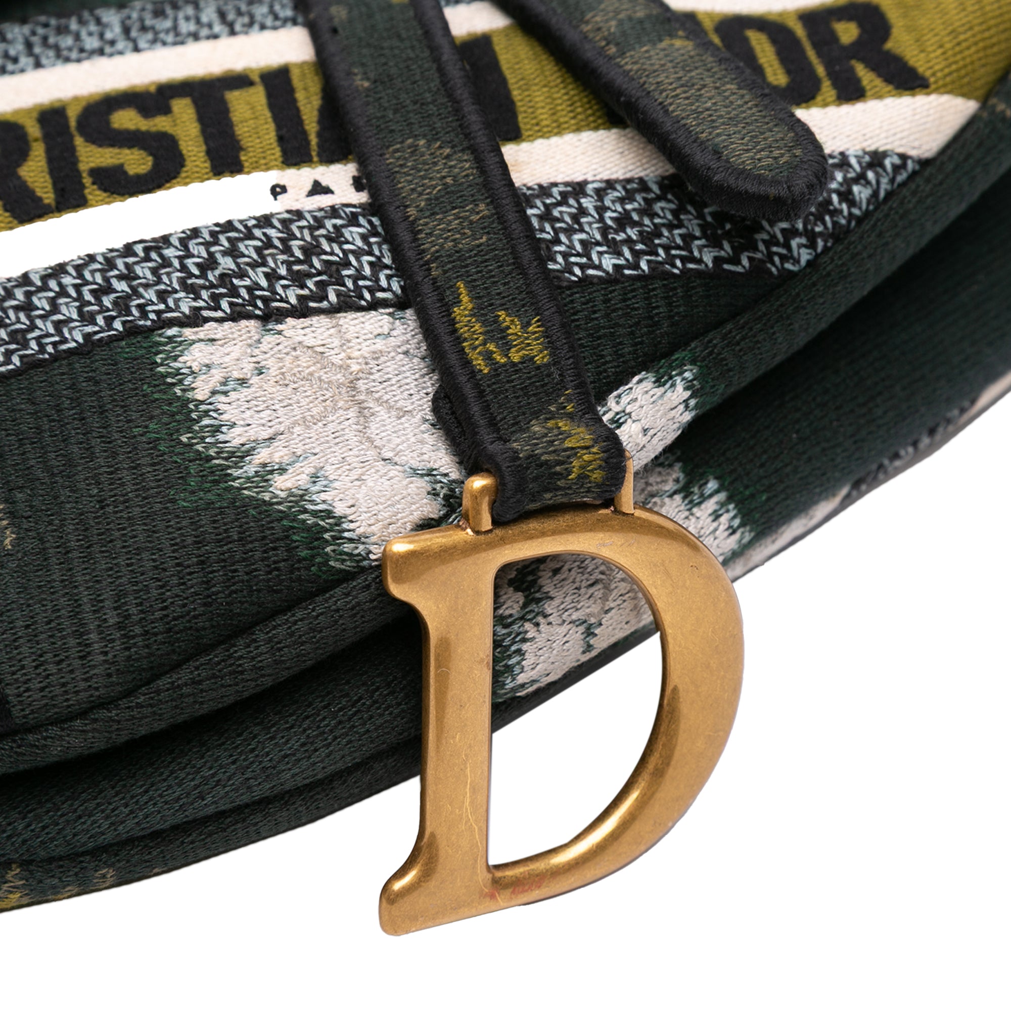 Dior Canvas Embroidered Tie Dye Saddle Bag - image 7