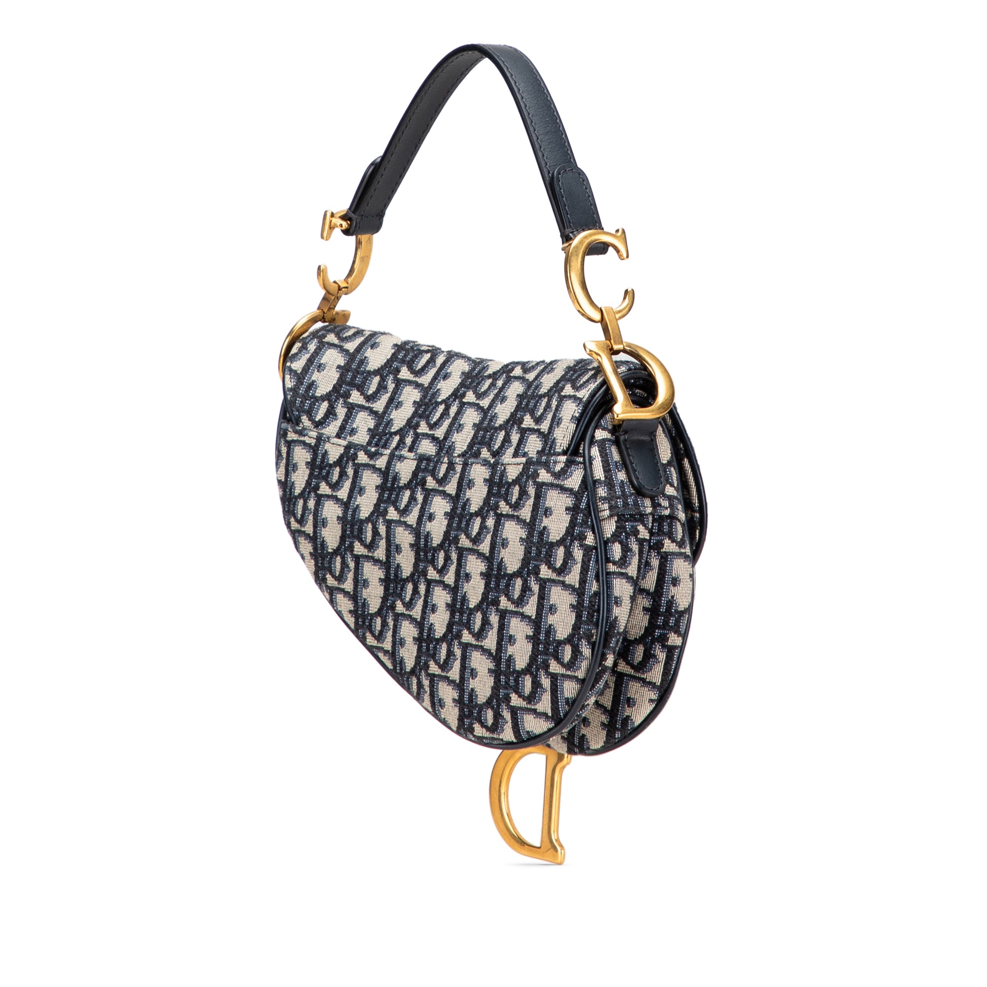 Dior Mini Oblique Canvas Saddle Bag - image 2