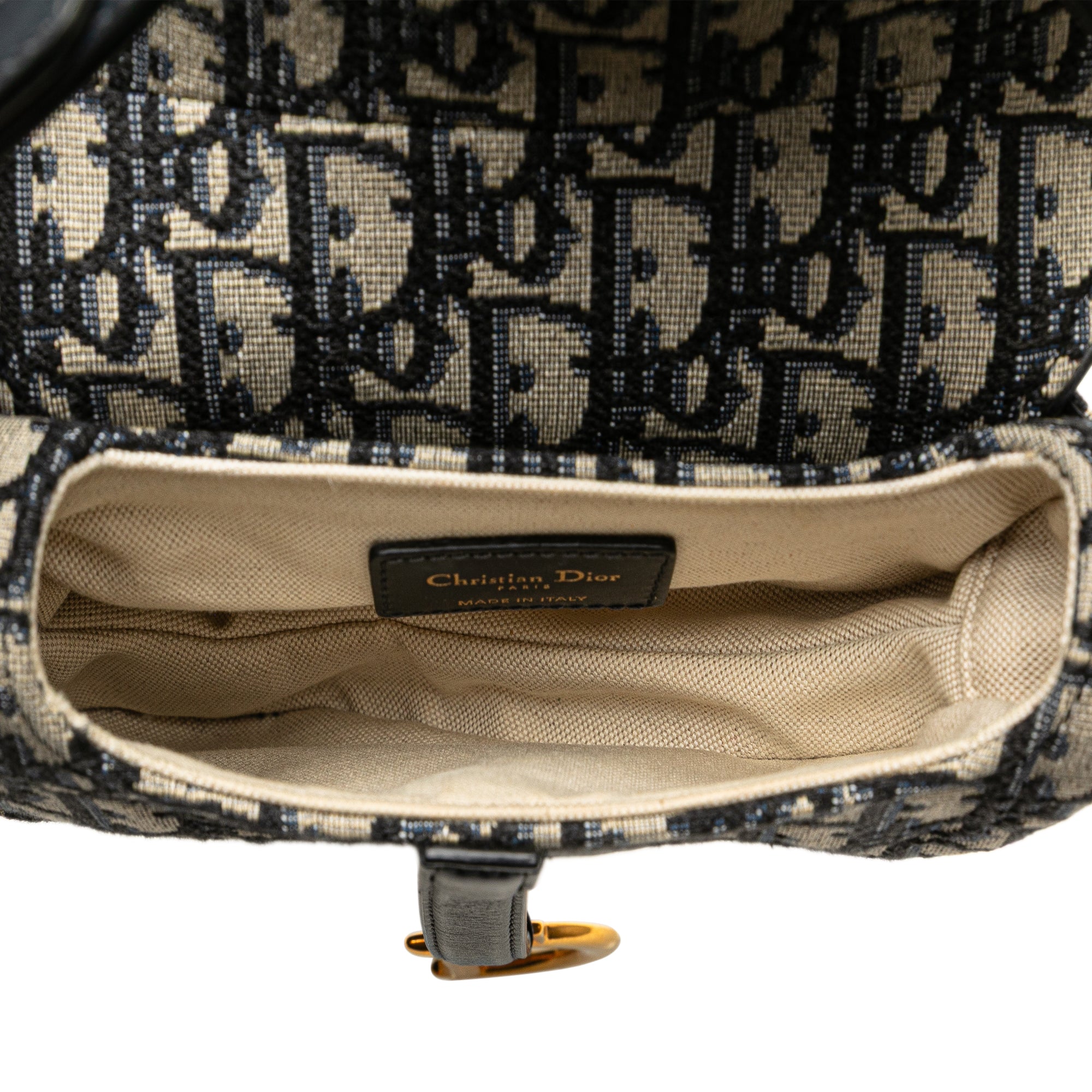 Dior Mini Oblique Canvas Saddle Bag - image 4