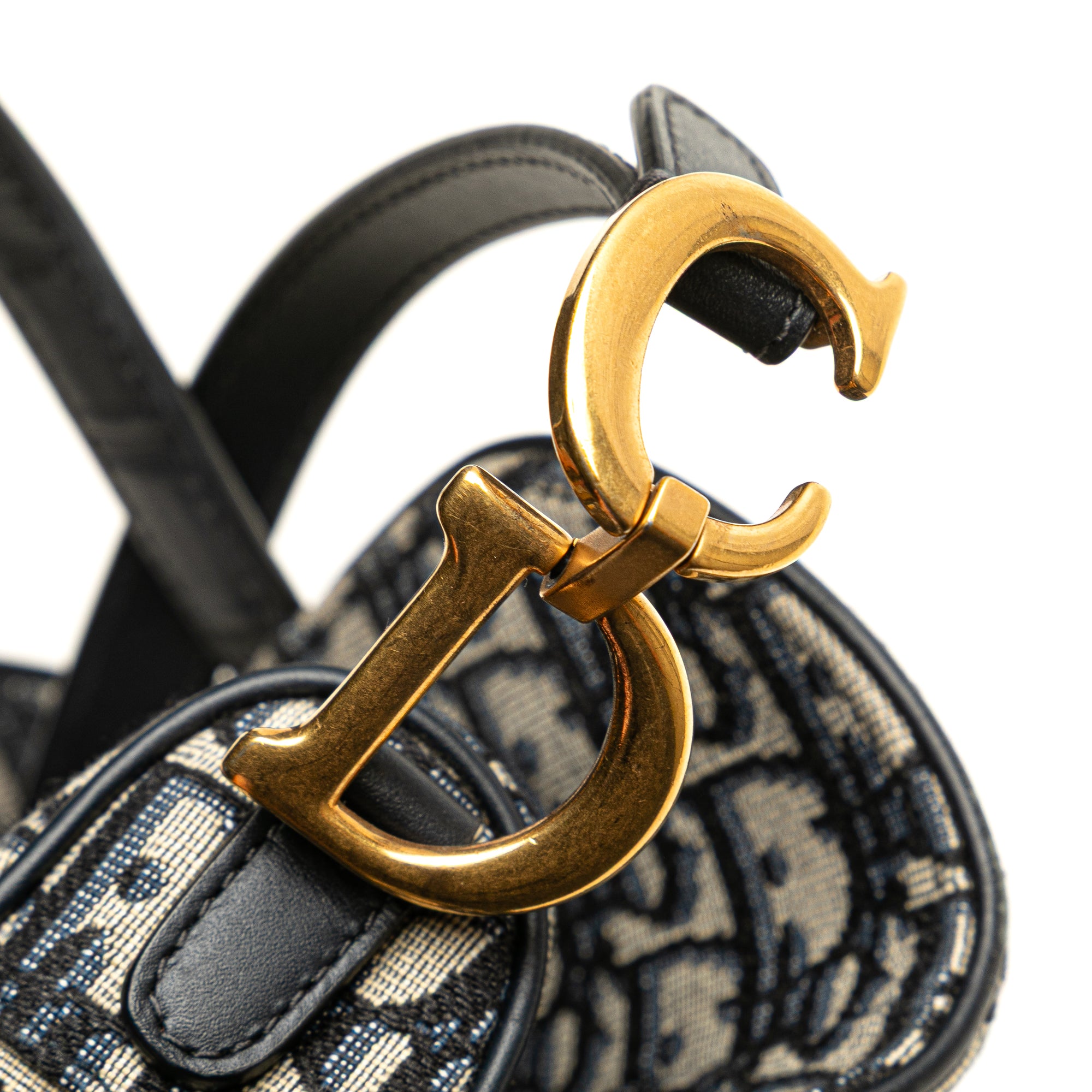 Dior Mini Oblique Canvas Saddle Bag - image 7