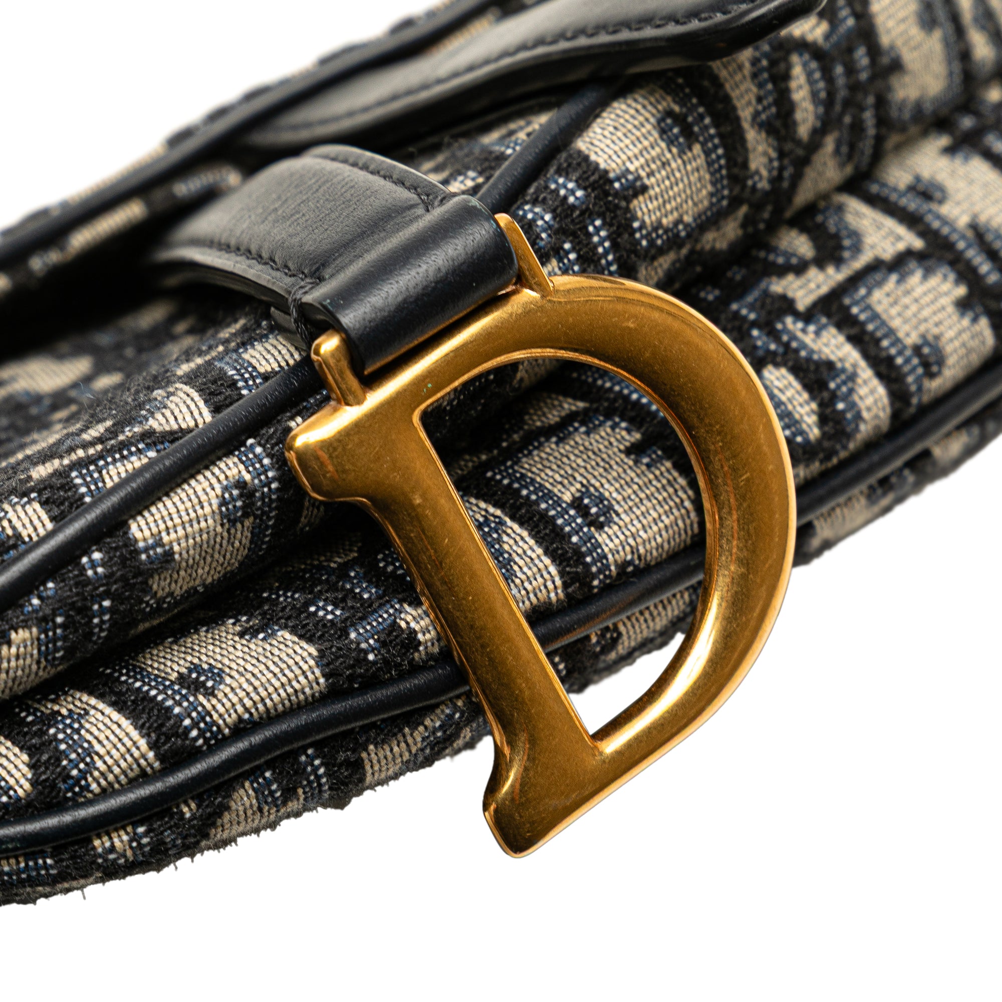 Dior Mini Oblique Canvas Saddle Bag - image 8