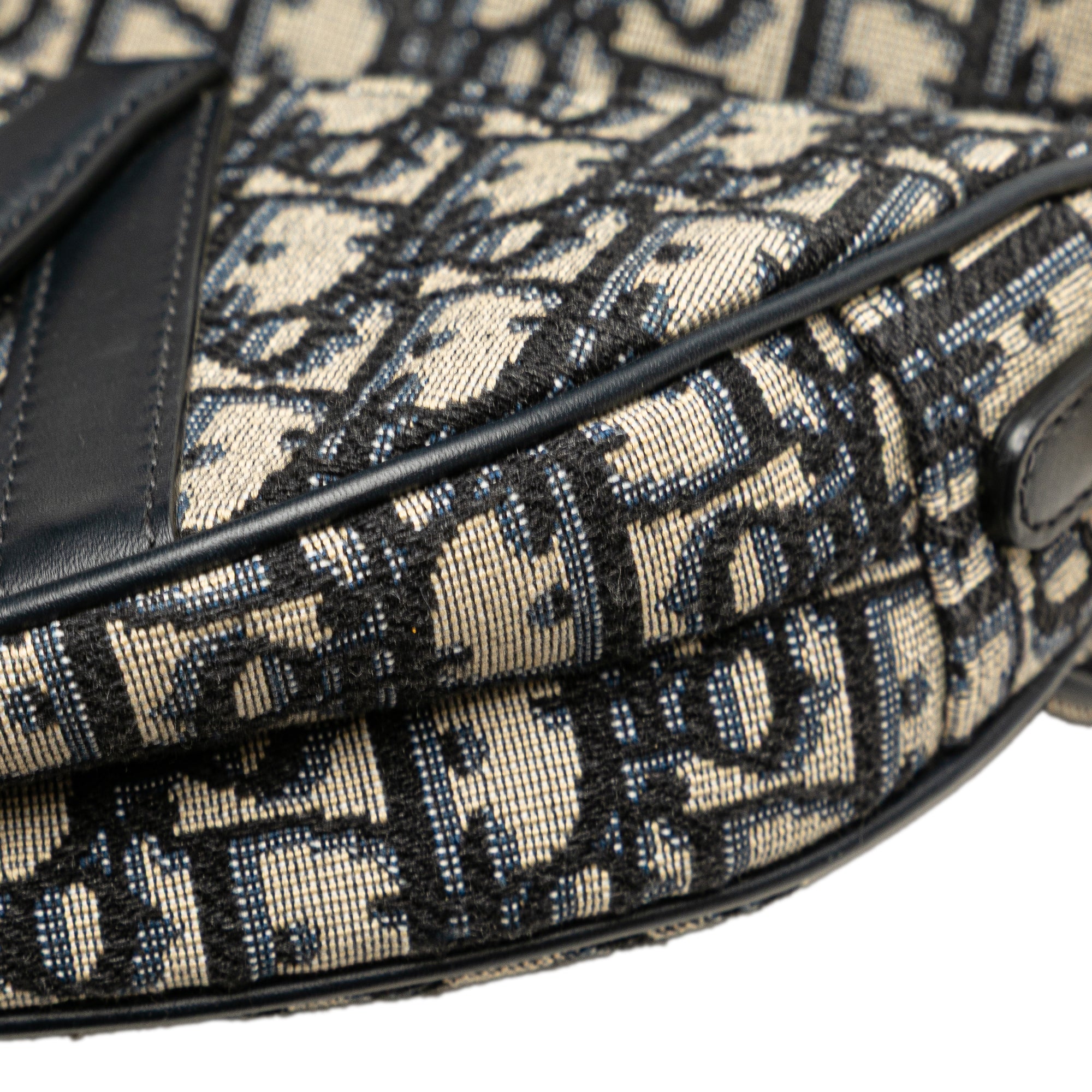 Dior Mini Oblique Canvas Saddle Bag - image 9