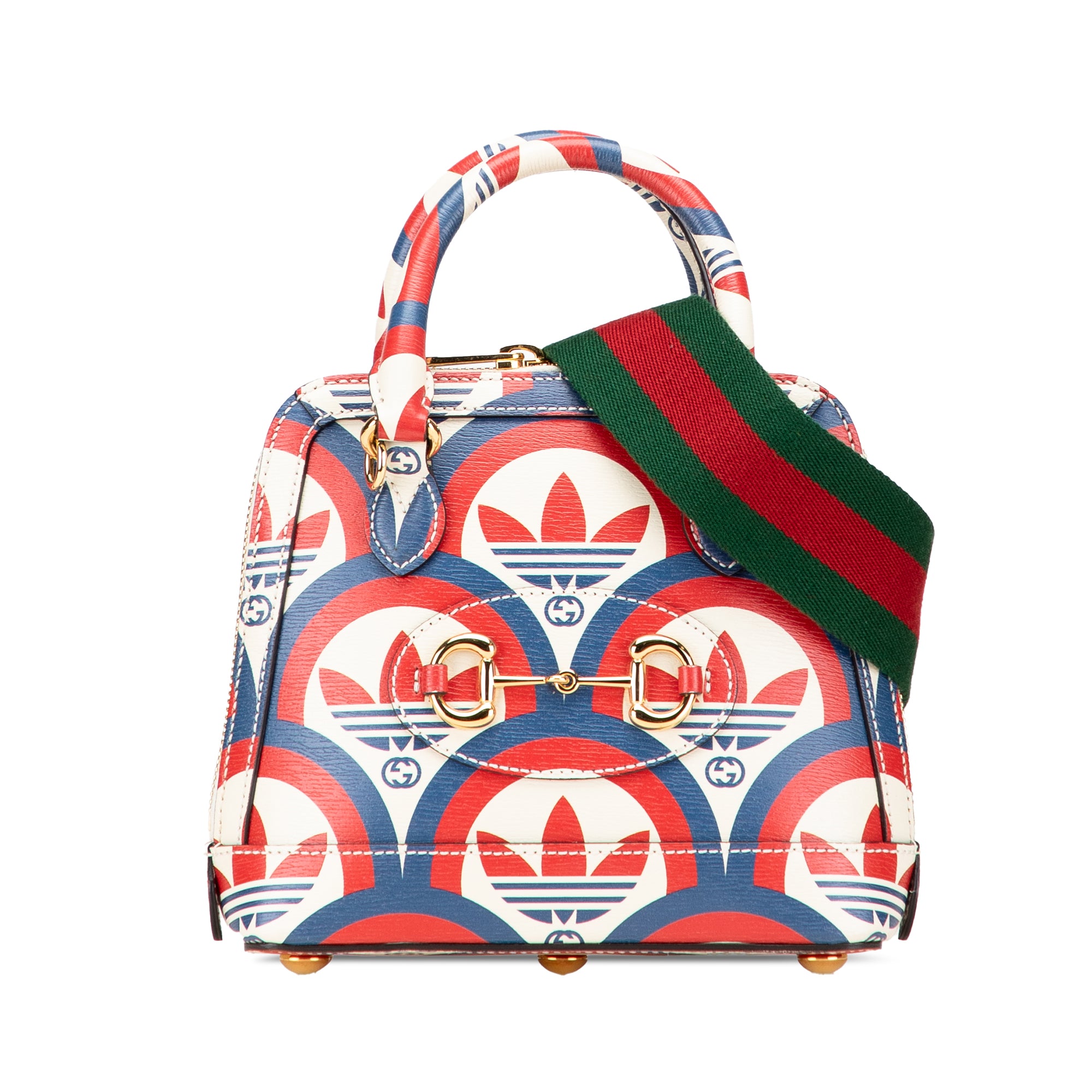 Gucci Adidas Mini Leather Horsebit 1955 Top Handle Bag - image 1