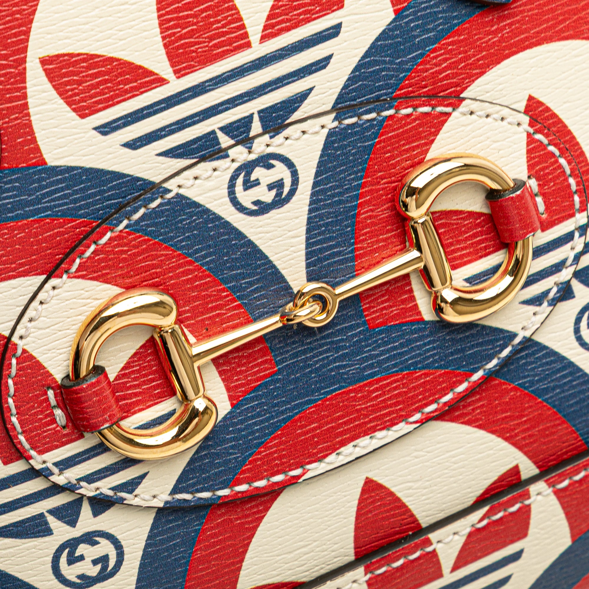 Gucci Adidas Mini Leather Horsebit 1955 Top Handle Bag - image 8