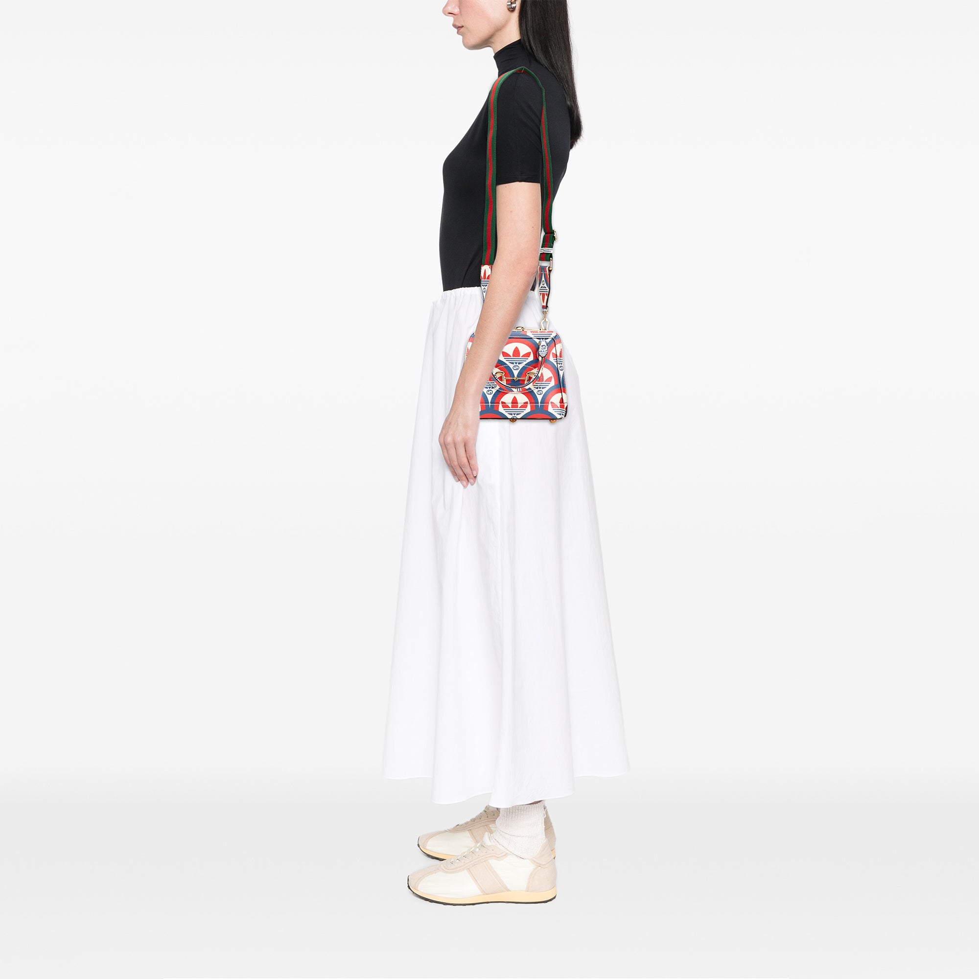 Gucci Adidas Mini Leather Horsebit 1955 Top Handle Bag - image 9