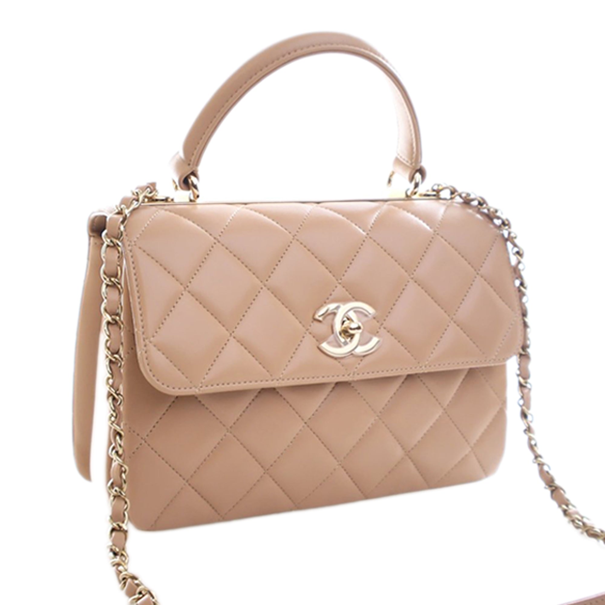 Chanel Small Quilted Lambskin Trendy CC Top Handle Flap - image 3