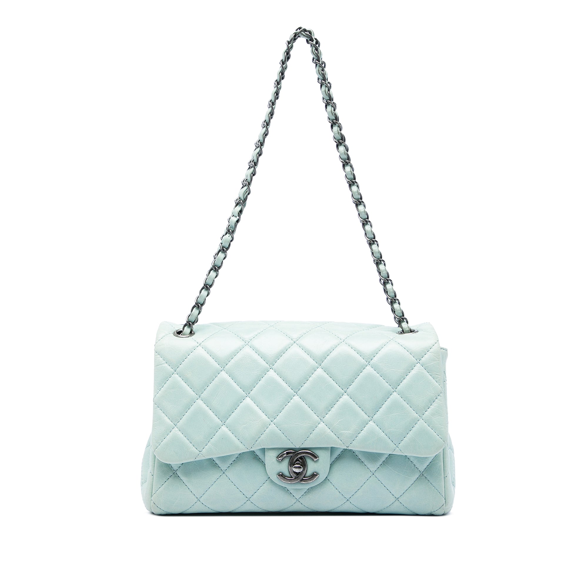 Chanel Medium Quilted Glazed Calfskin Coco Soft Flap - image 1
