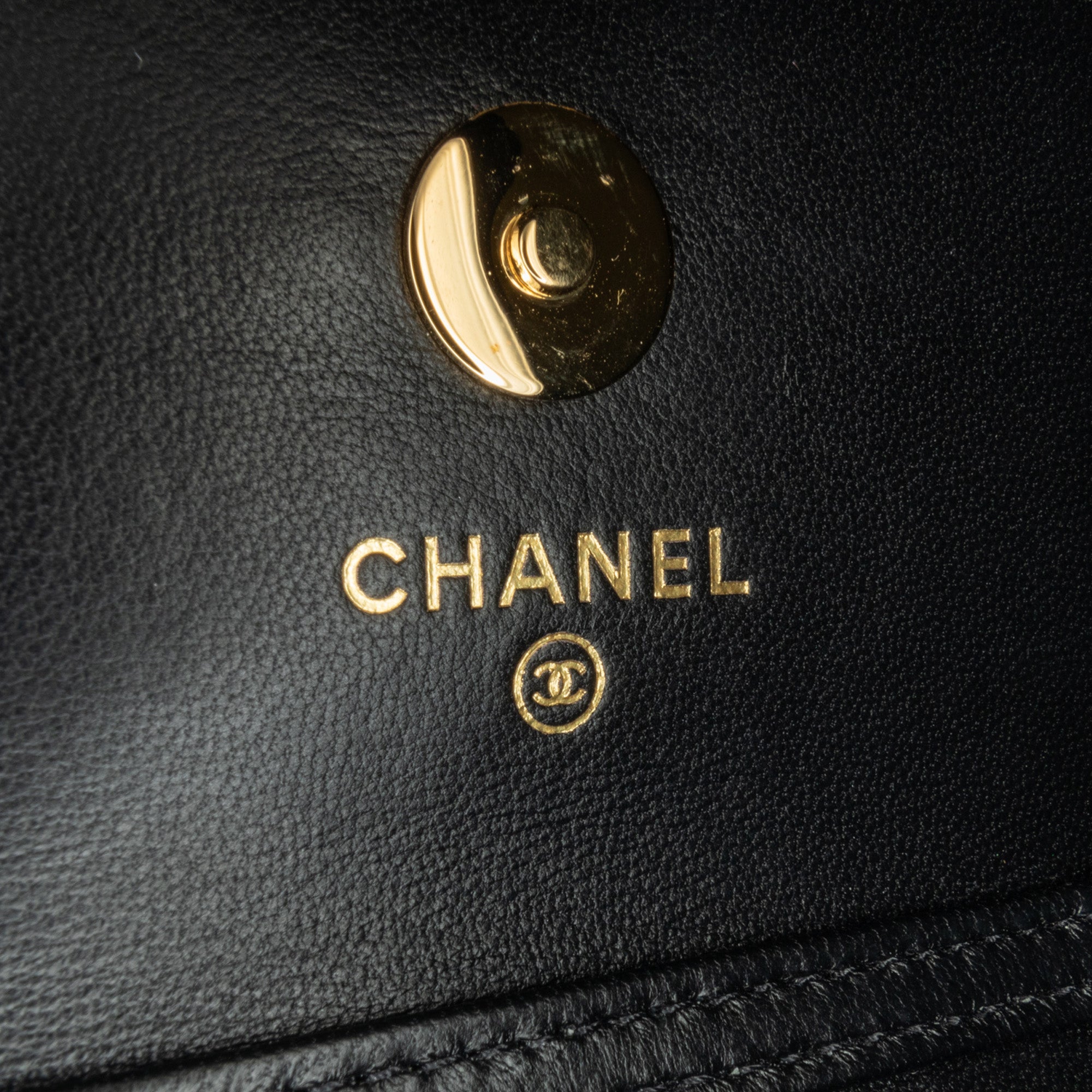 Chanel Lambskin Zirconium Clutch With Chain - image 6