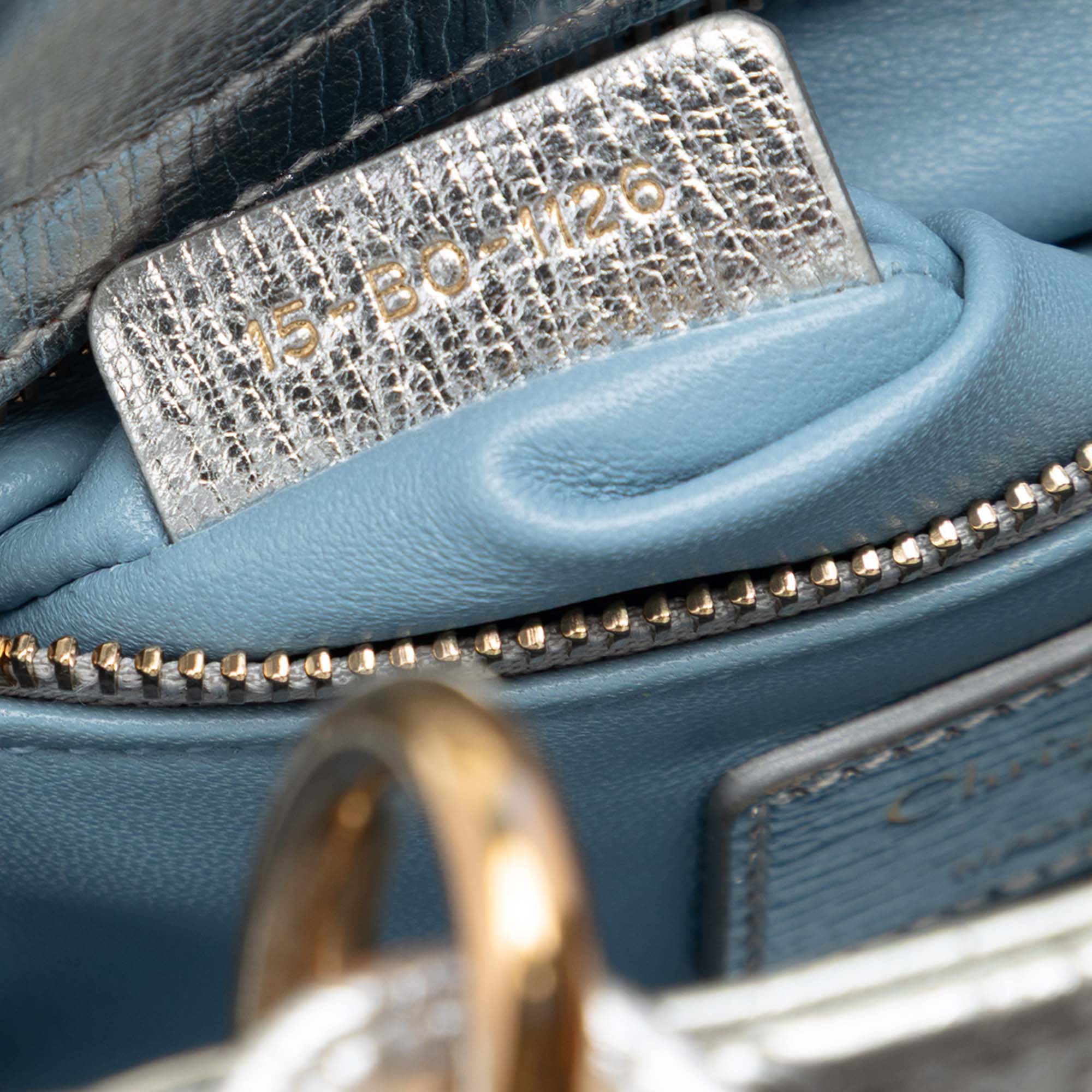 Dior Mini Metallic Crinkled Calfskin Cannage Lady Dior - image 6