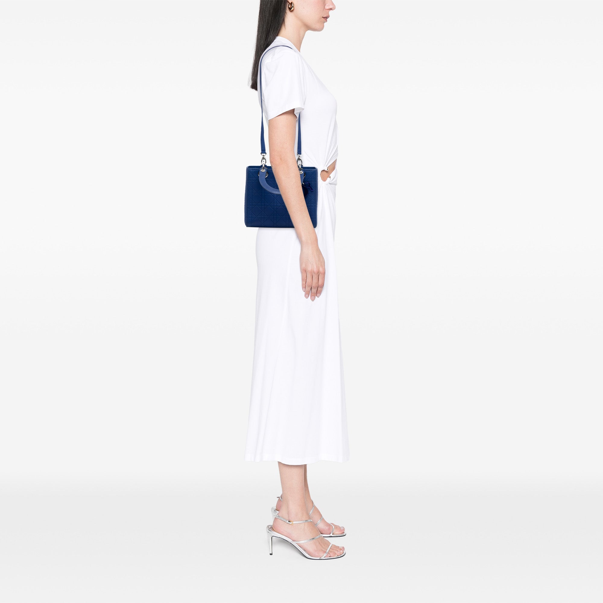 Dior Medium Lambskin Cannage Lady Dior - image 9