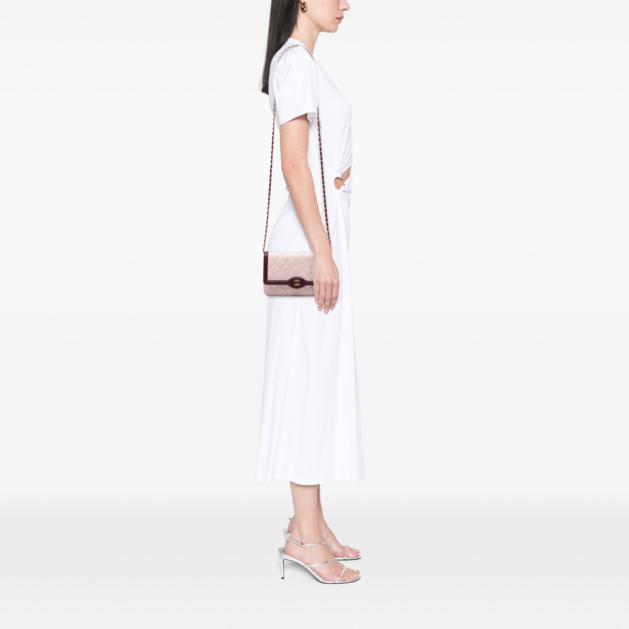 Chanel Mini Quilted Lambskin Two Tone Day Flap - image 6
