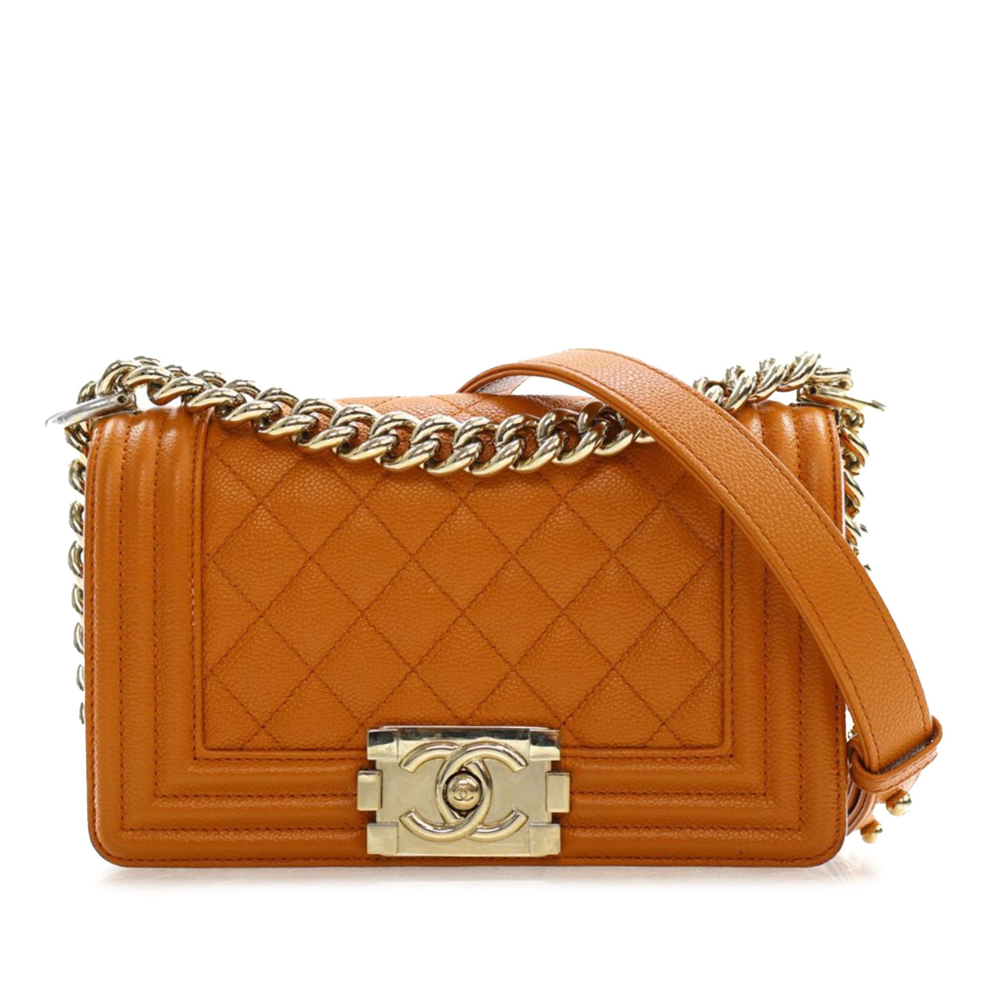 Chanel Small Quilted Caviar Boy Flap - image 1
