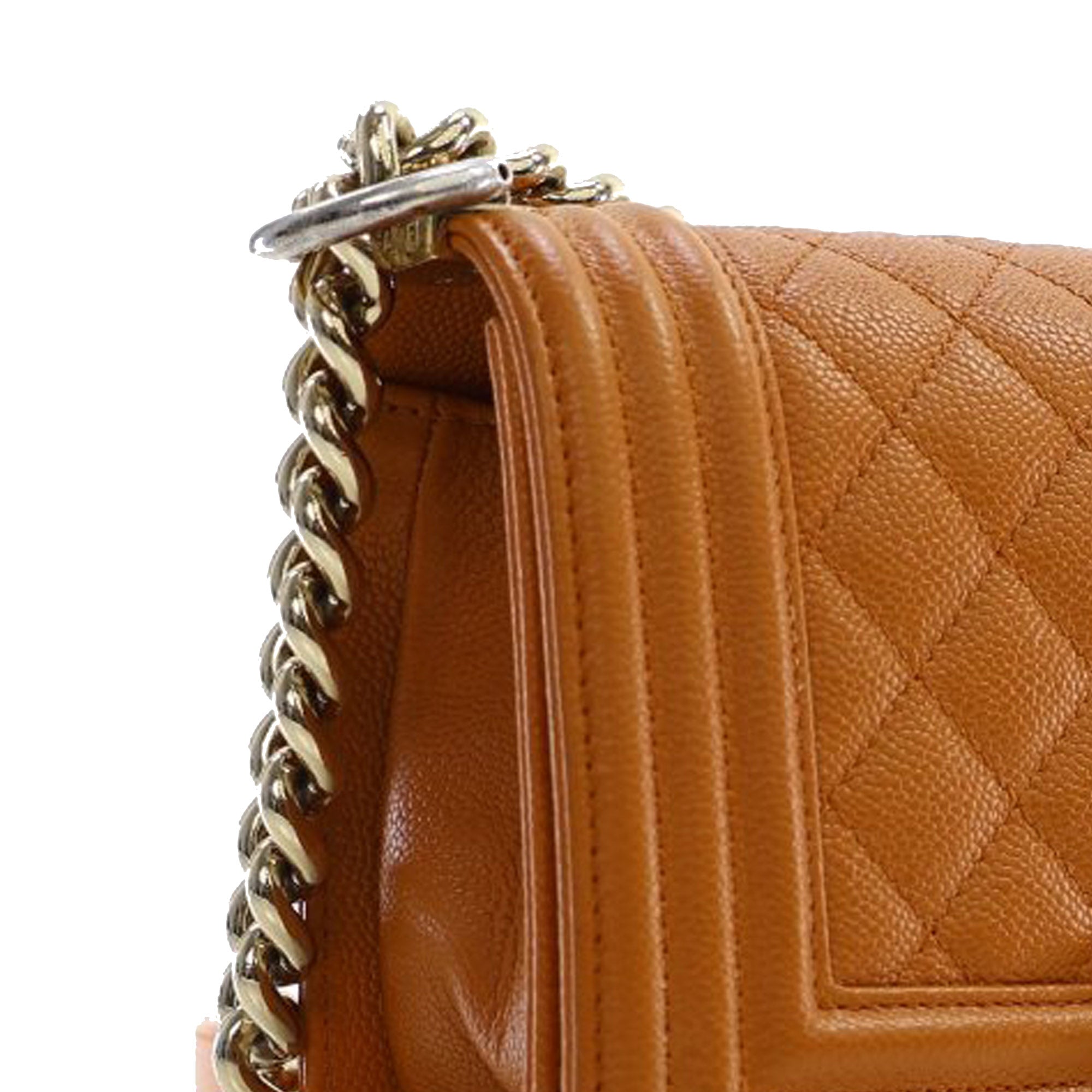 Chanel Small Quilted Caviar Boy Flap - image 10
