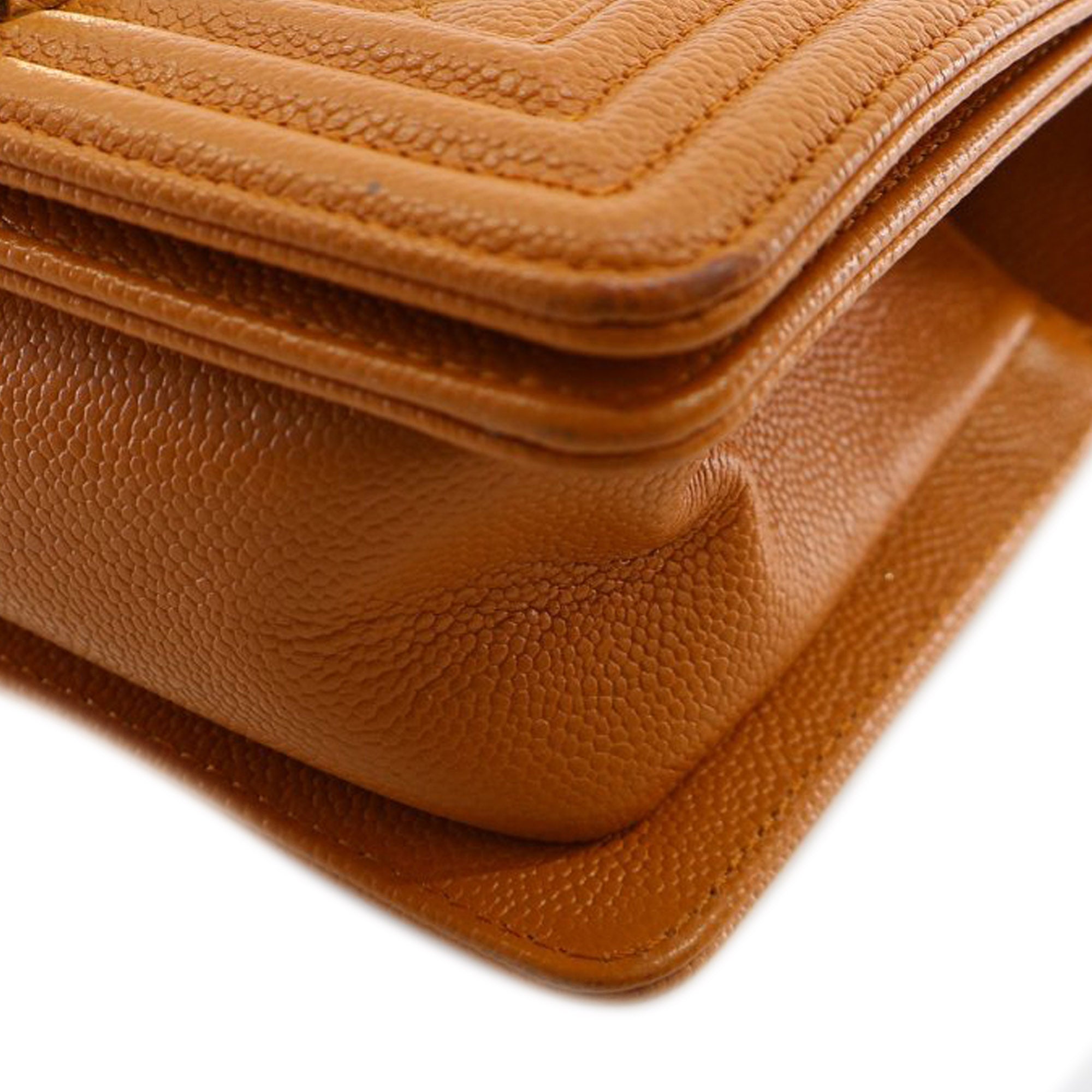 Chanel Small Quilted Caviar Boy Flap - image 12