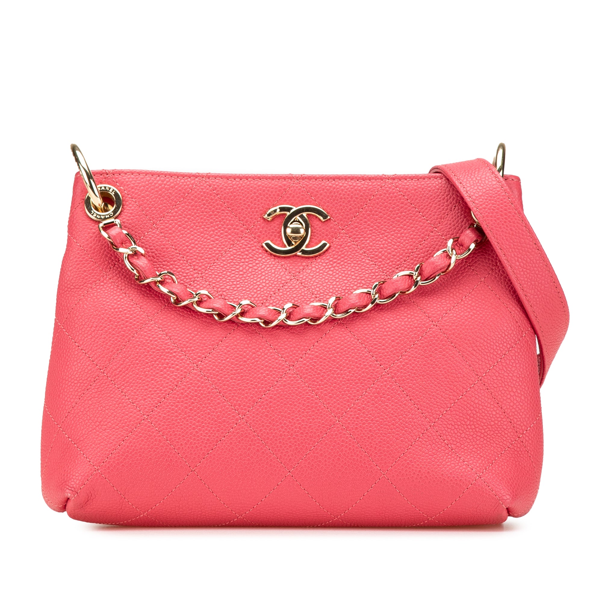 Chanel Small Quilted Caviar City Walk Hobo - image 1