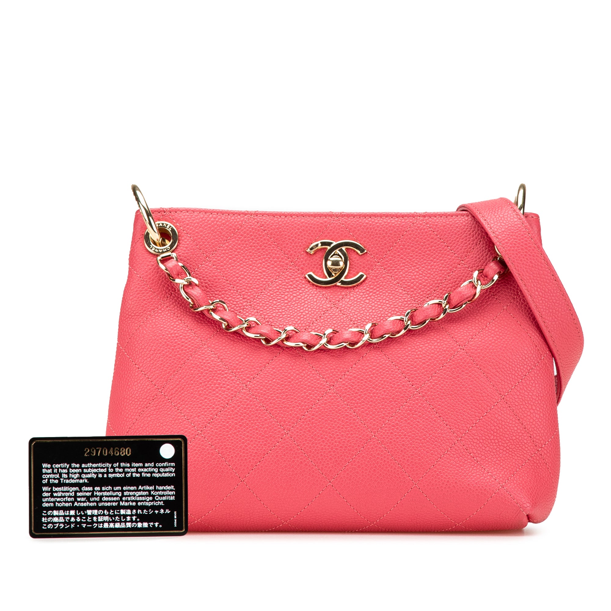 Chanel Small Quilted Caviar City Walk Hobo - image 11