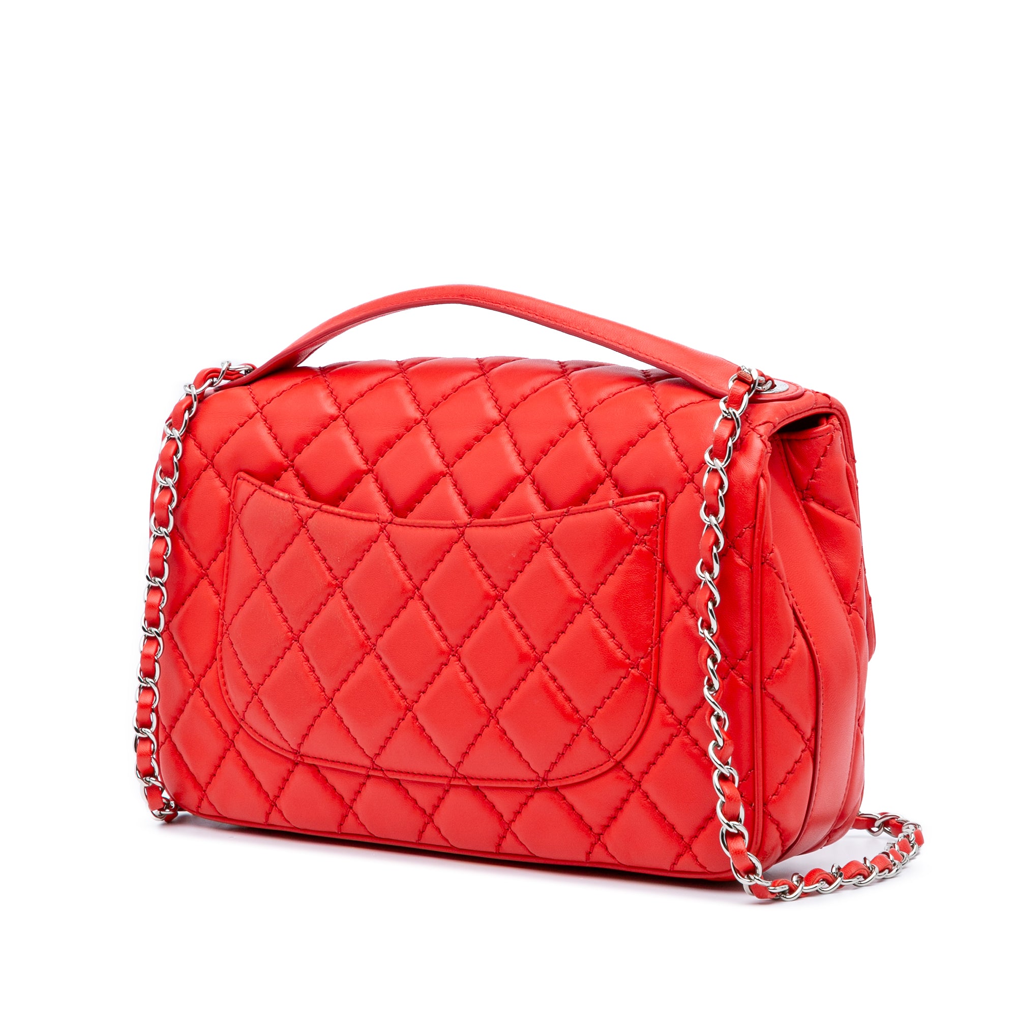 Chanel Jumbo Lambskin Easy Carry Flap Satchel - image 2
